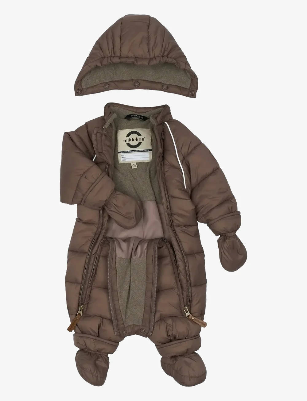 mikk-line - Puff Baby Suit w Acc Rec. - talvihaalarit - sparrow - 5