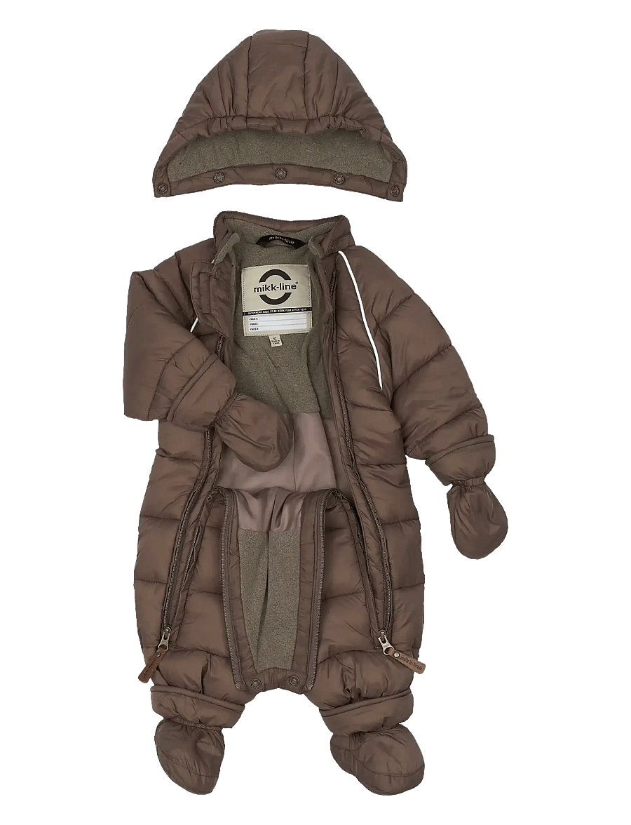 mikk-line - Puff Baby Suit w Acc Rec. - snowsuit - sparrow - 5