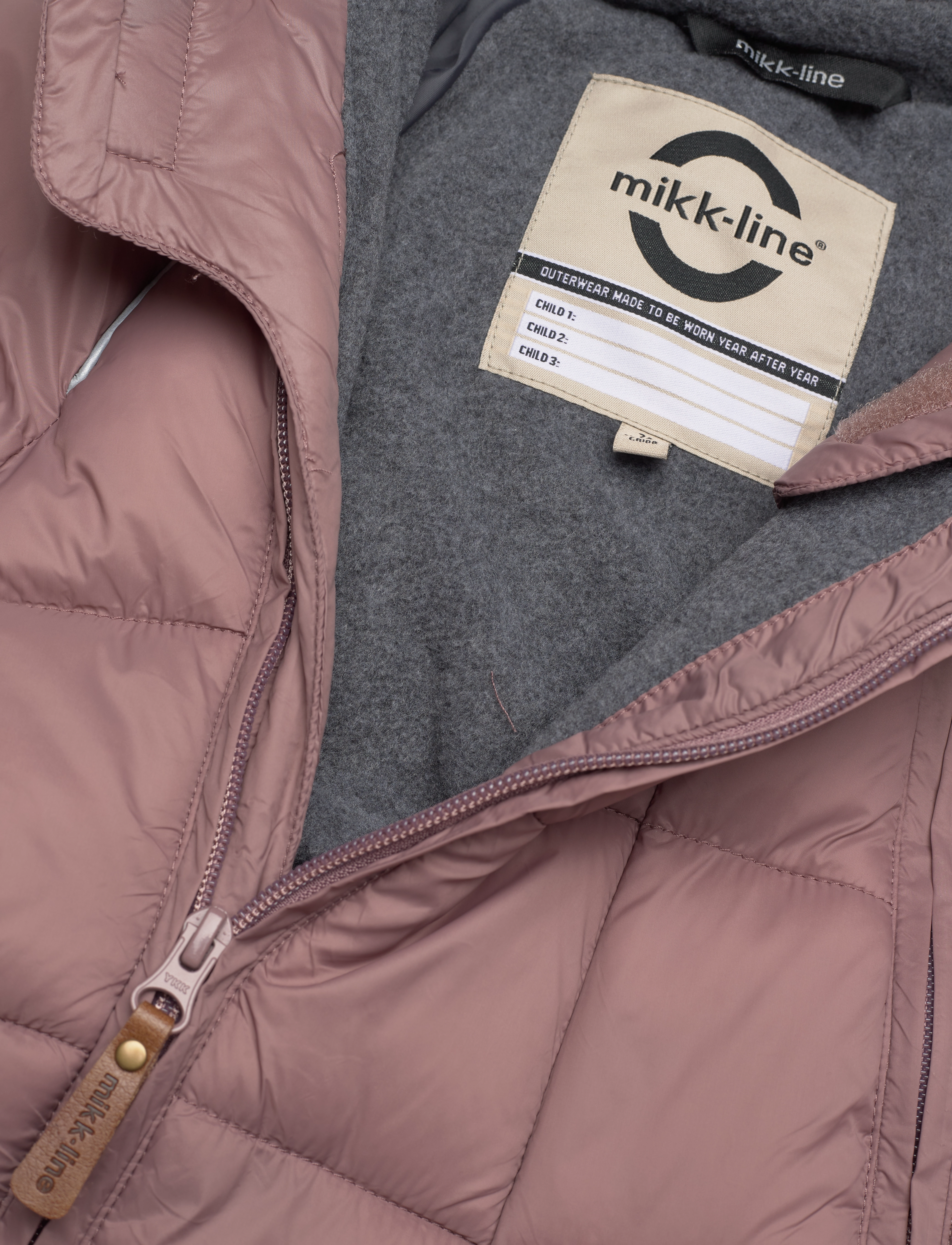 mikk-line - Puff Baby Suit w Acc Rec. - børn - twilight mauve - 2