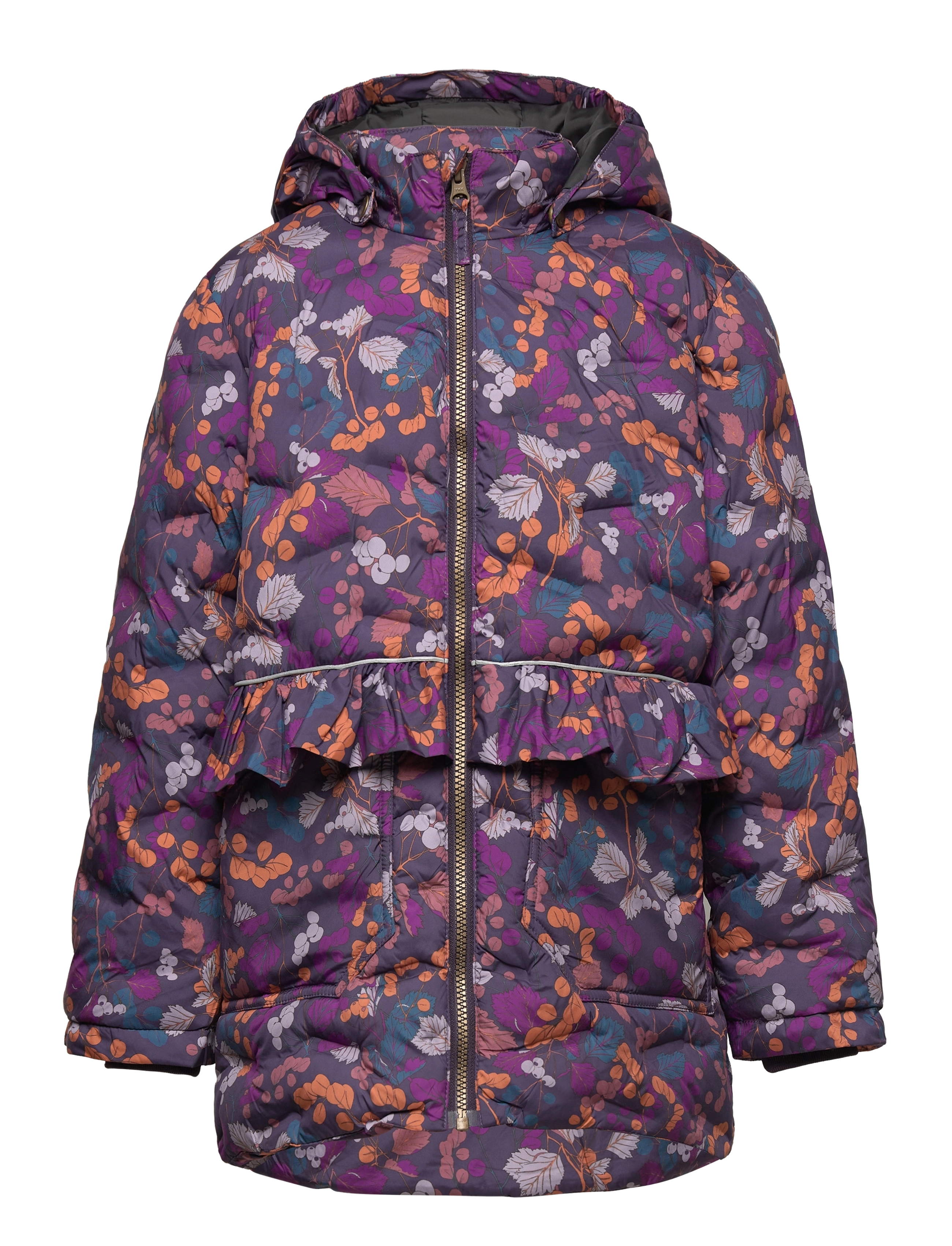MIKK-LINE Long Puffer Jacke Aop Rec. Navy - 92 - Kinder
