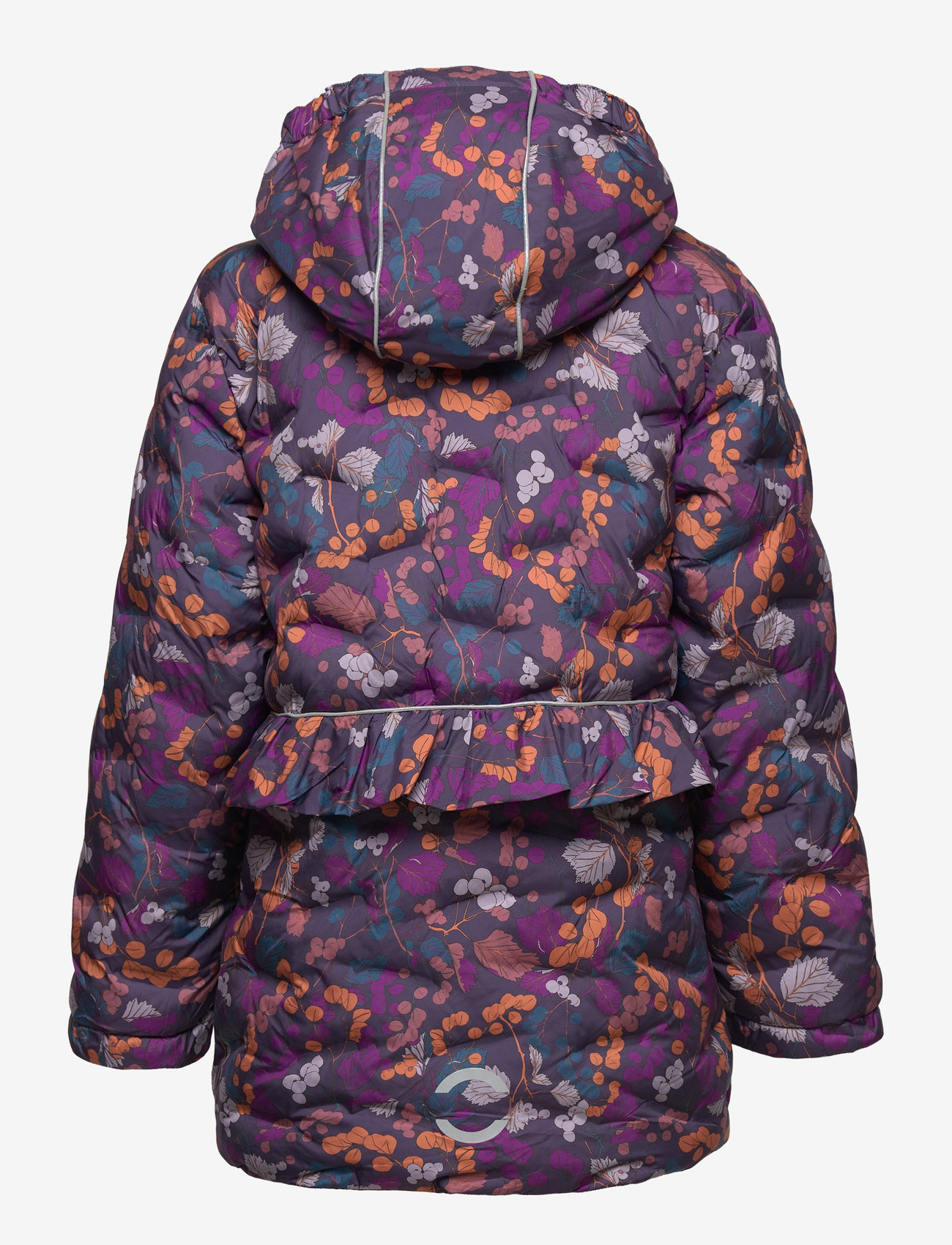 mikk-line - Long Puffer Jacket Aop Rec. - dunjakker & forede jakker - nightshade - 1