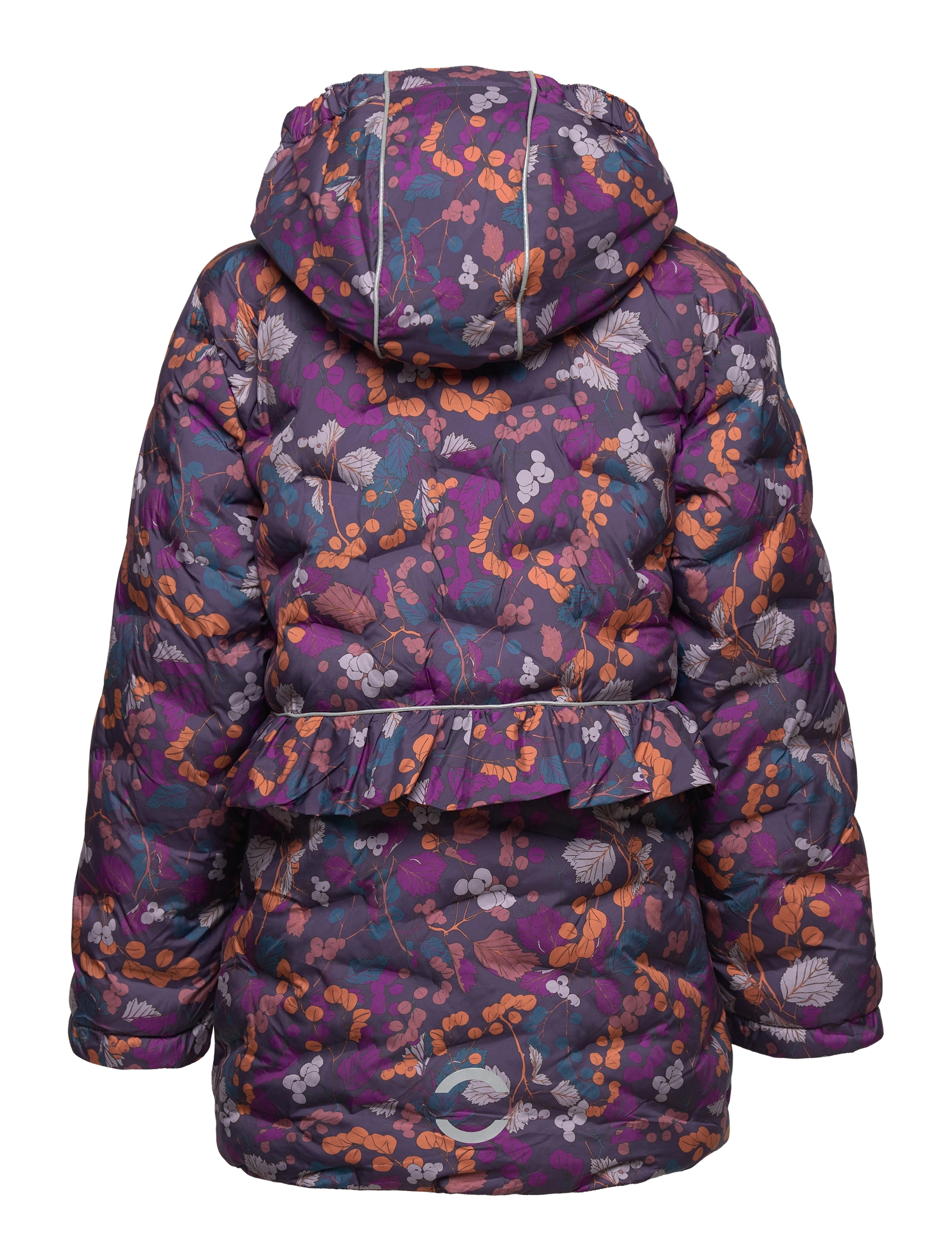 mikk-line - Long Puffer Jacket Aop Rec. - daunen-& steppjacken - nightshade - 2