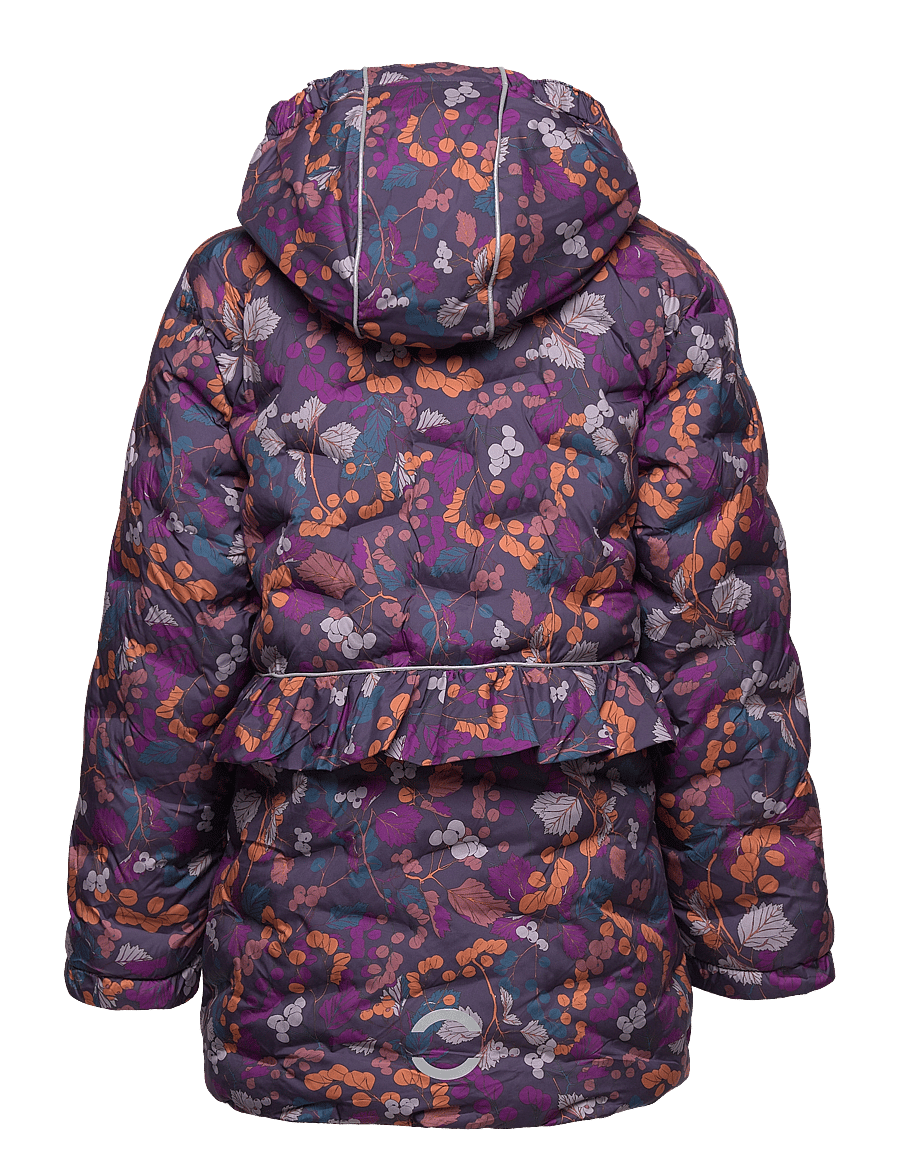 mikk-line - Long Puffer Jacket Aop Rec. - winterjacke - nightshade - 2