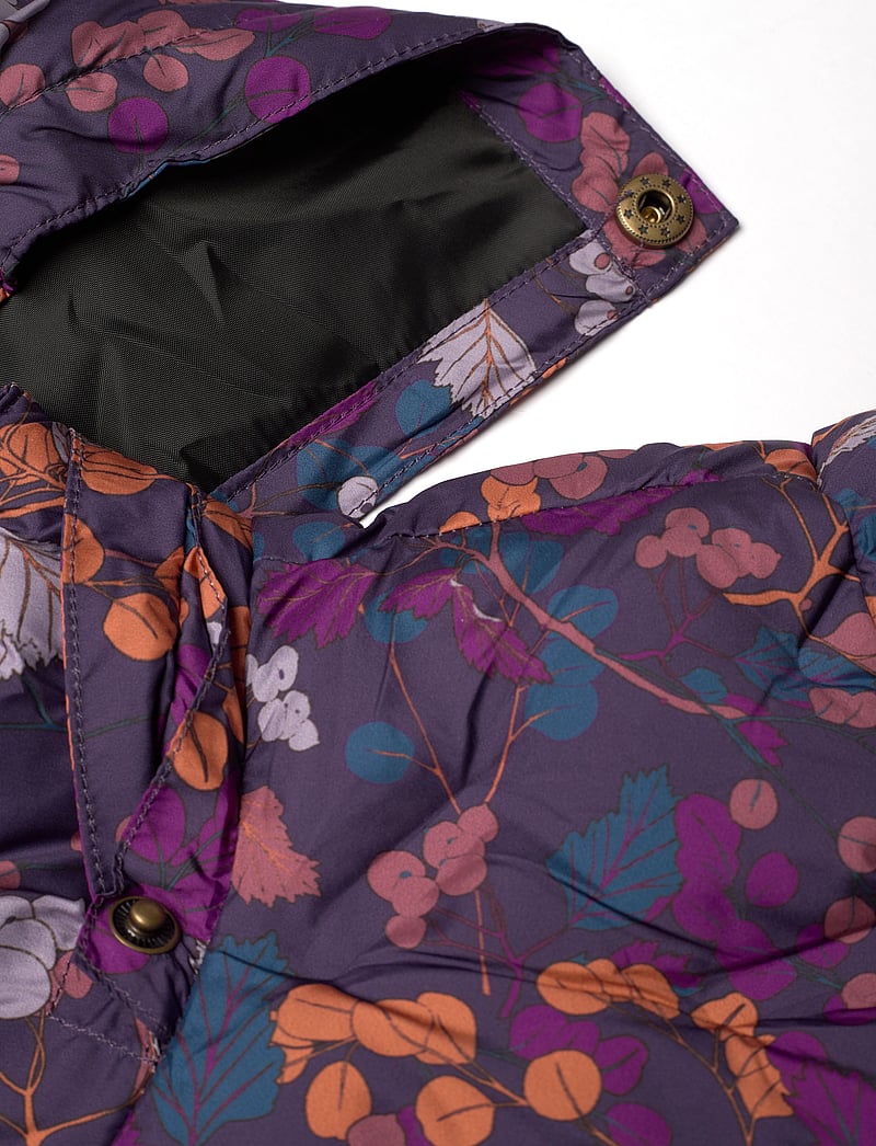 mikk-line - Long Puffer Jacket Aop Rec. - winterjacke - nightshade - 4