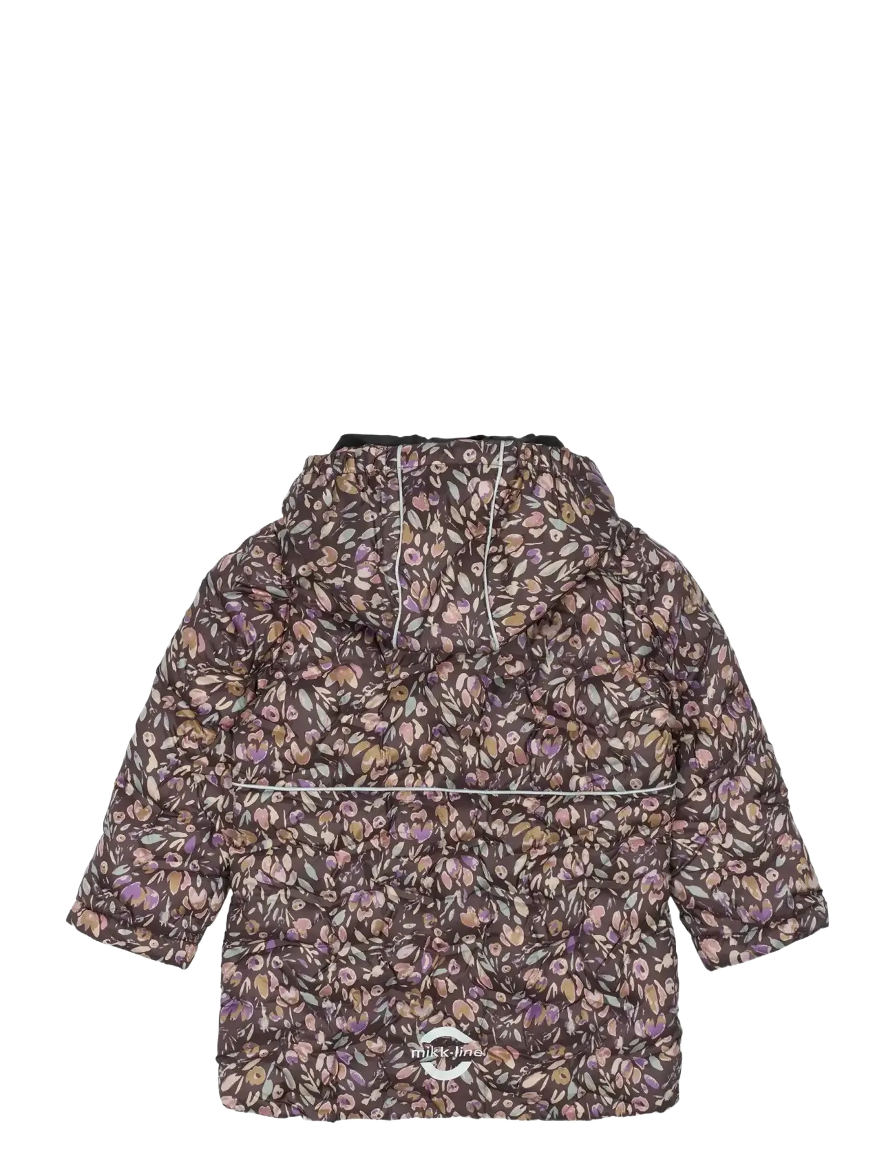 mikk-line - Long Puffer Jacket Aop Rec. - puffer & padded - raisin - 2
