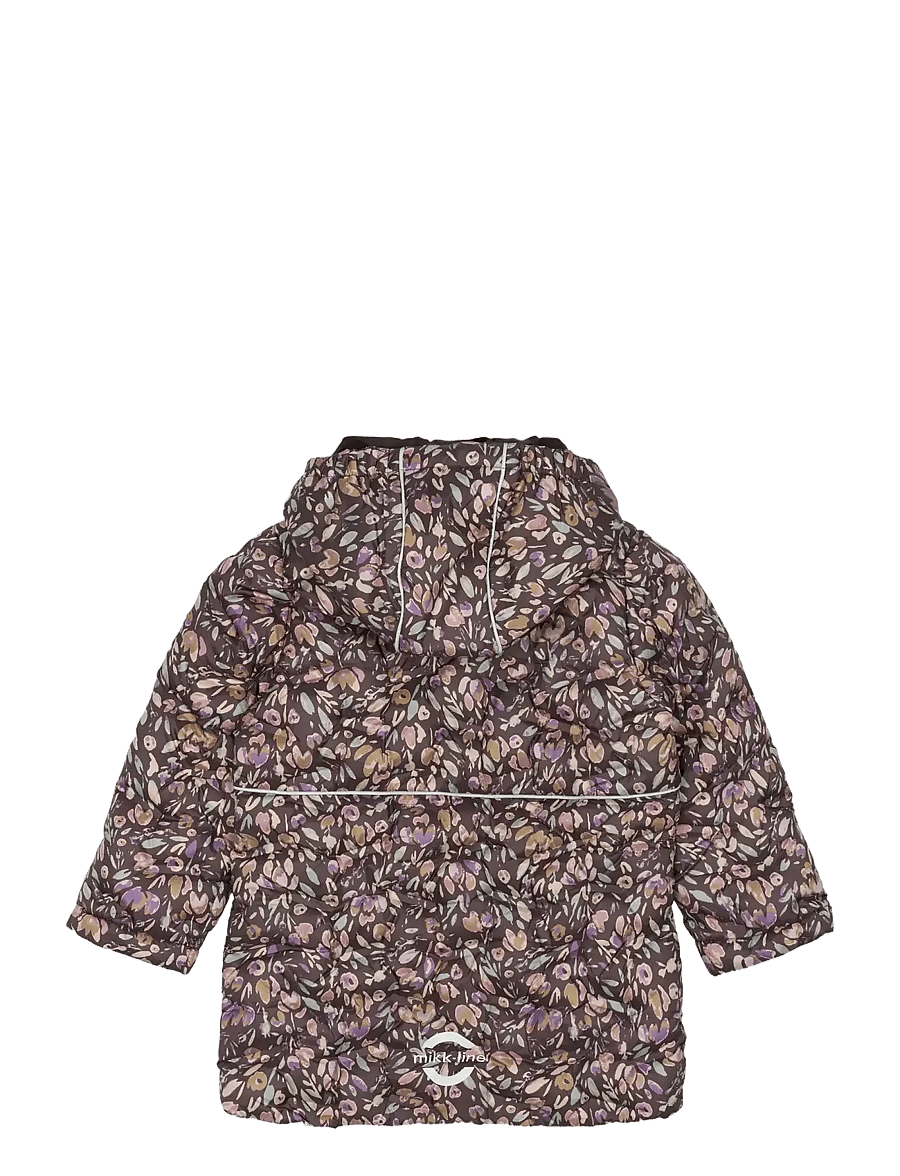 mikk-line - Long Puffer Jacket Aop Rec. - veste d'hiver - raisin - 2