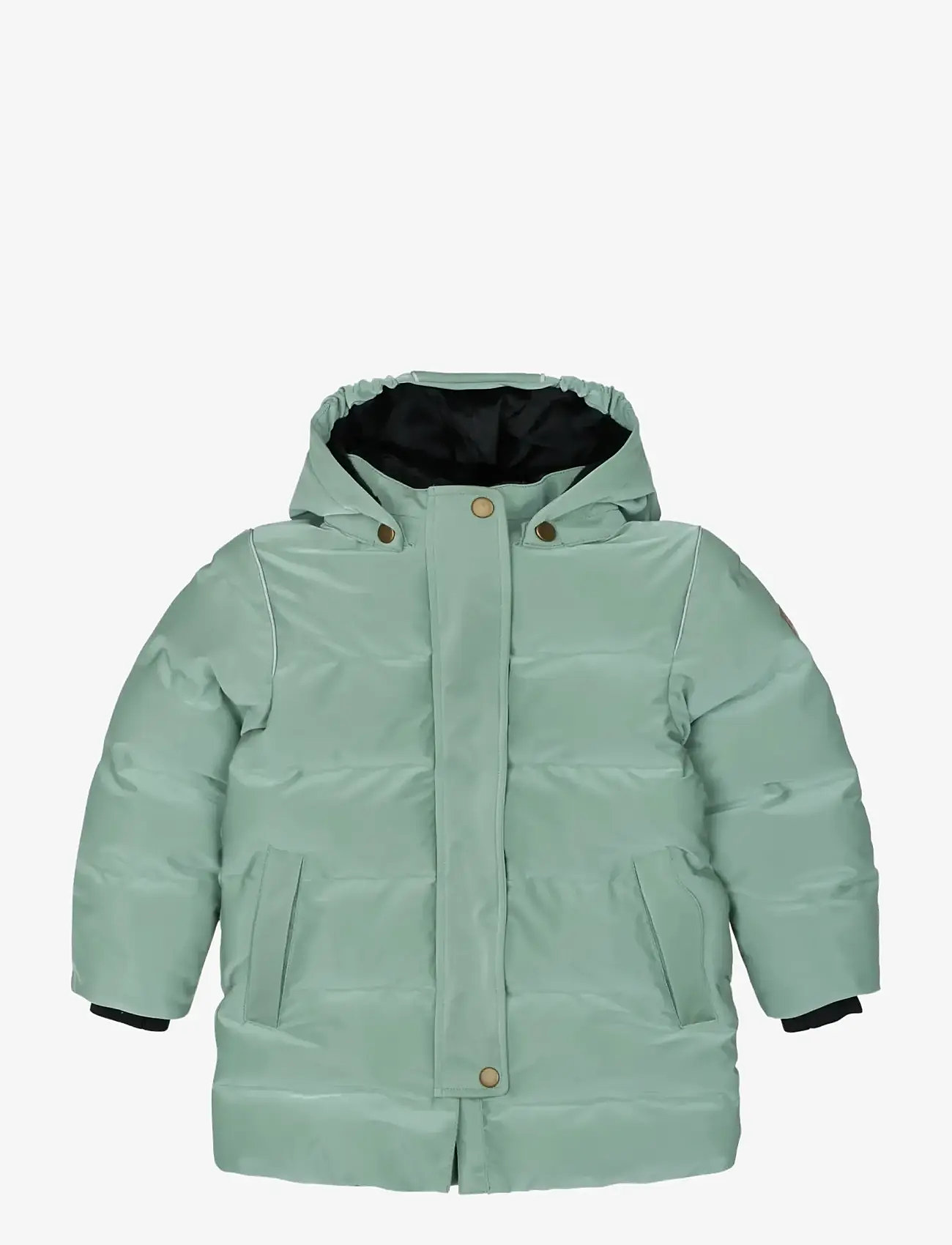 mikk-line - Long Puffer Jacket Shiny - daunen-& steppjacken - iceberg green - 0