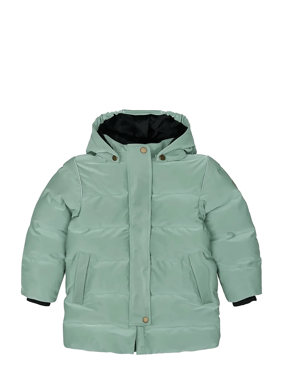 mikk-line - Long Puffer Jacket Shiny - Žieminė striukė - iceberg green - 0
