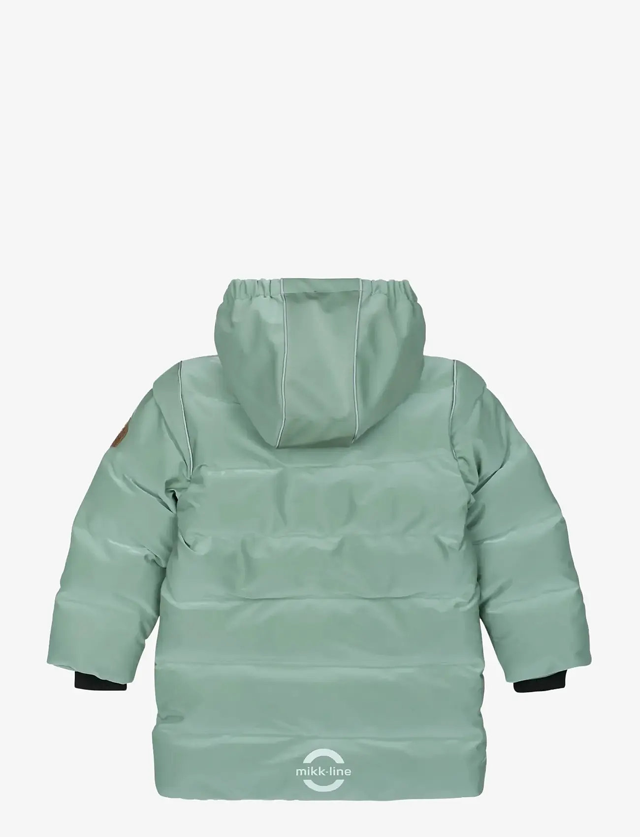 mikk-line - Long Puffer Jacket Shiny - daunen-& steppjacken - iceberg green - 1
