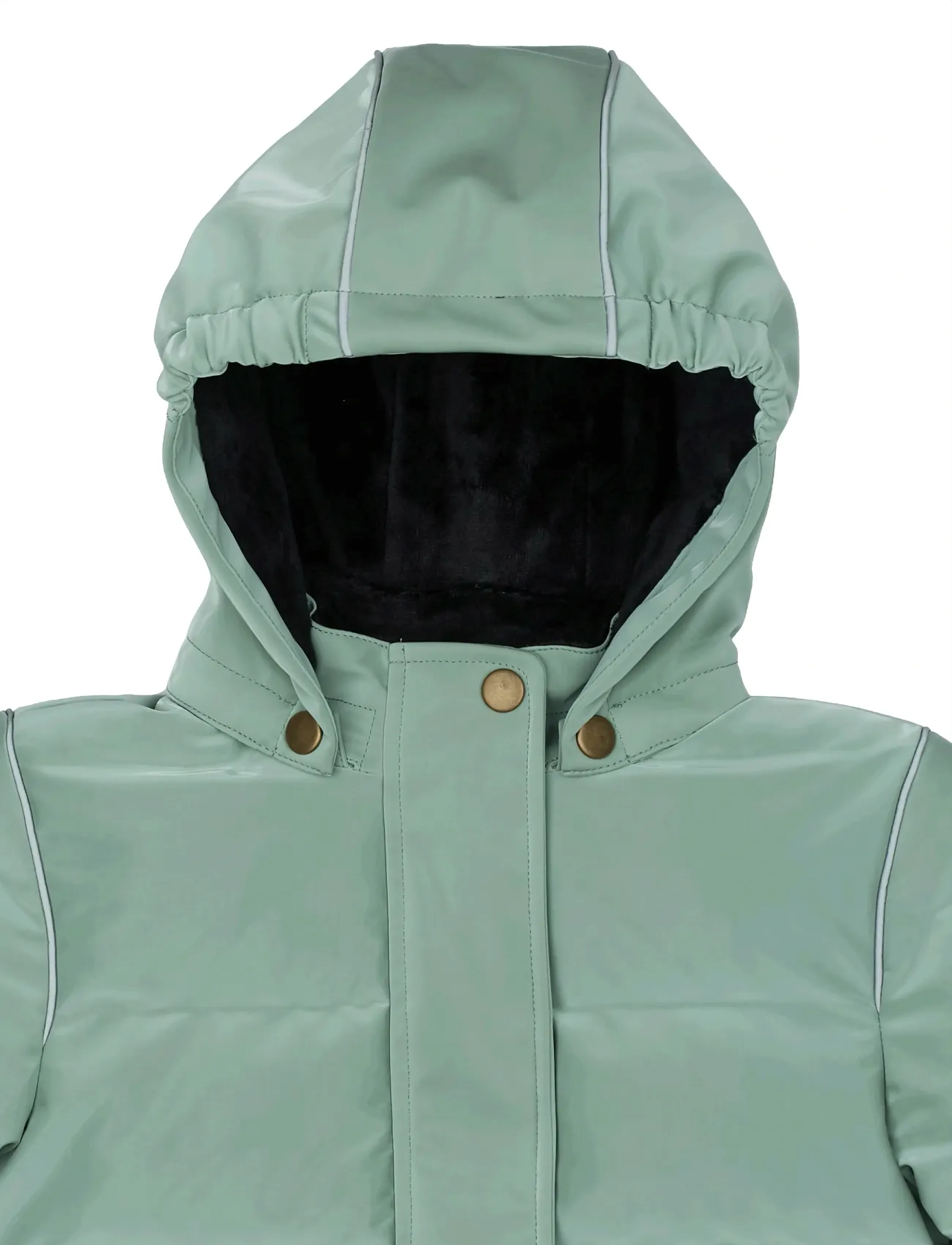 mikk-line - Long Puffer Jacket Shiny - puffer & padded - iceberg green - 3