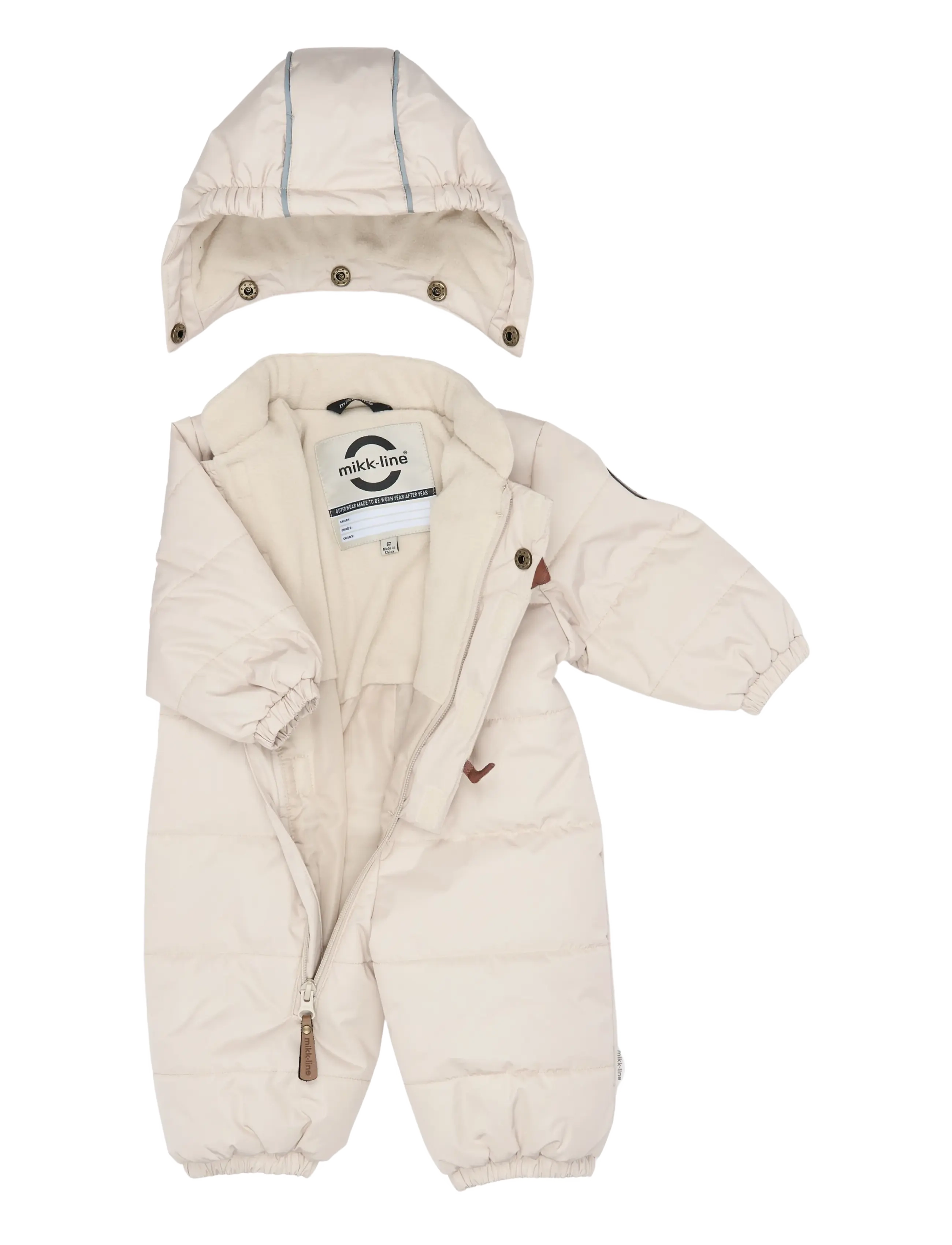 mikk-line - Puffer Suit 3D - oatmeal - 2