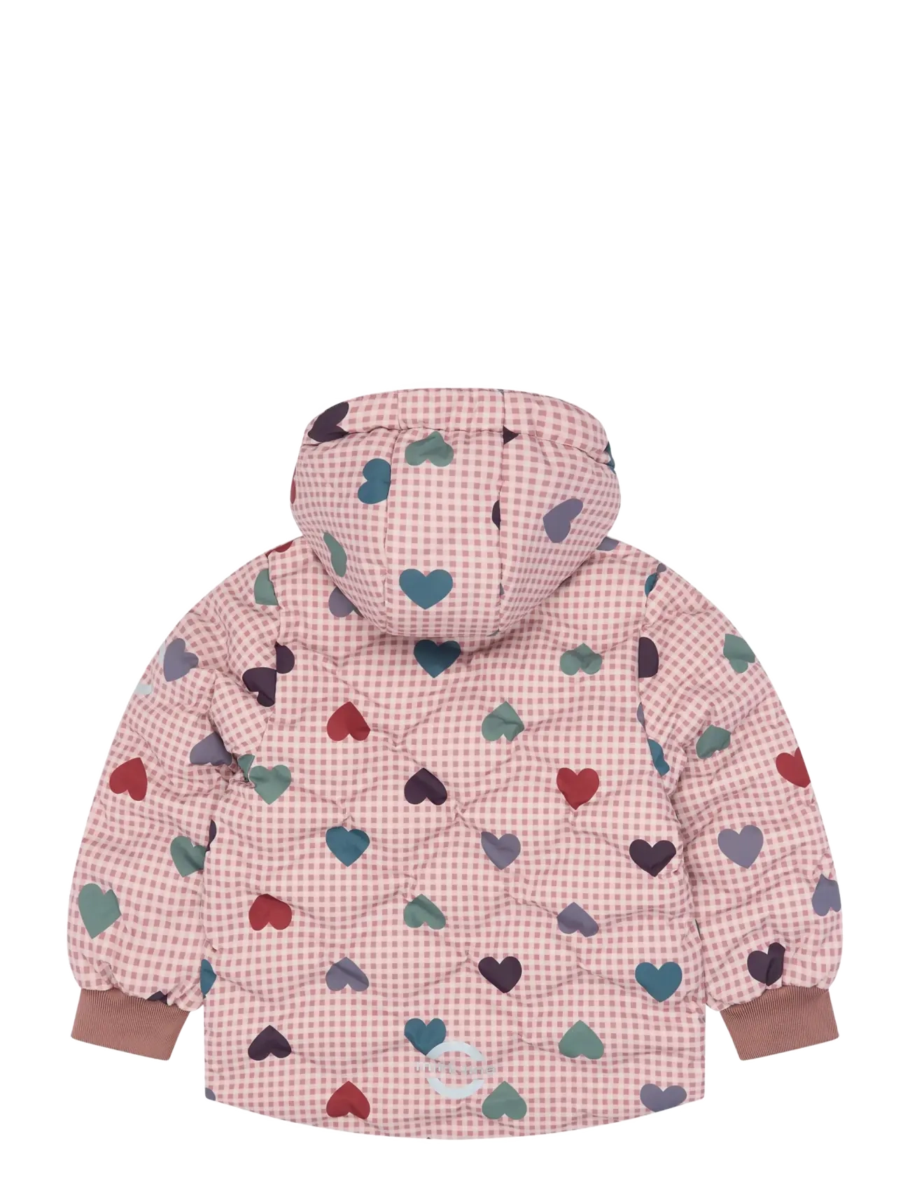 mikk-line - Puffer Jacket Long AOP - daunen- und steppjacken - heart aop - 1