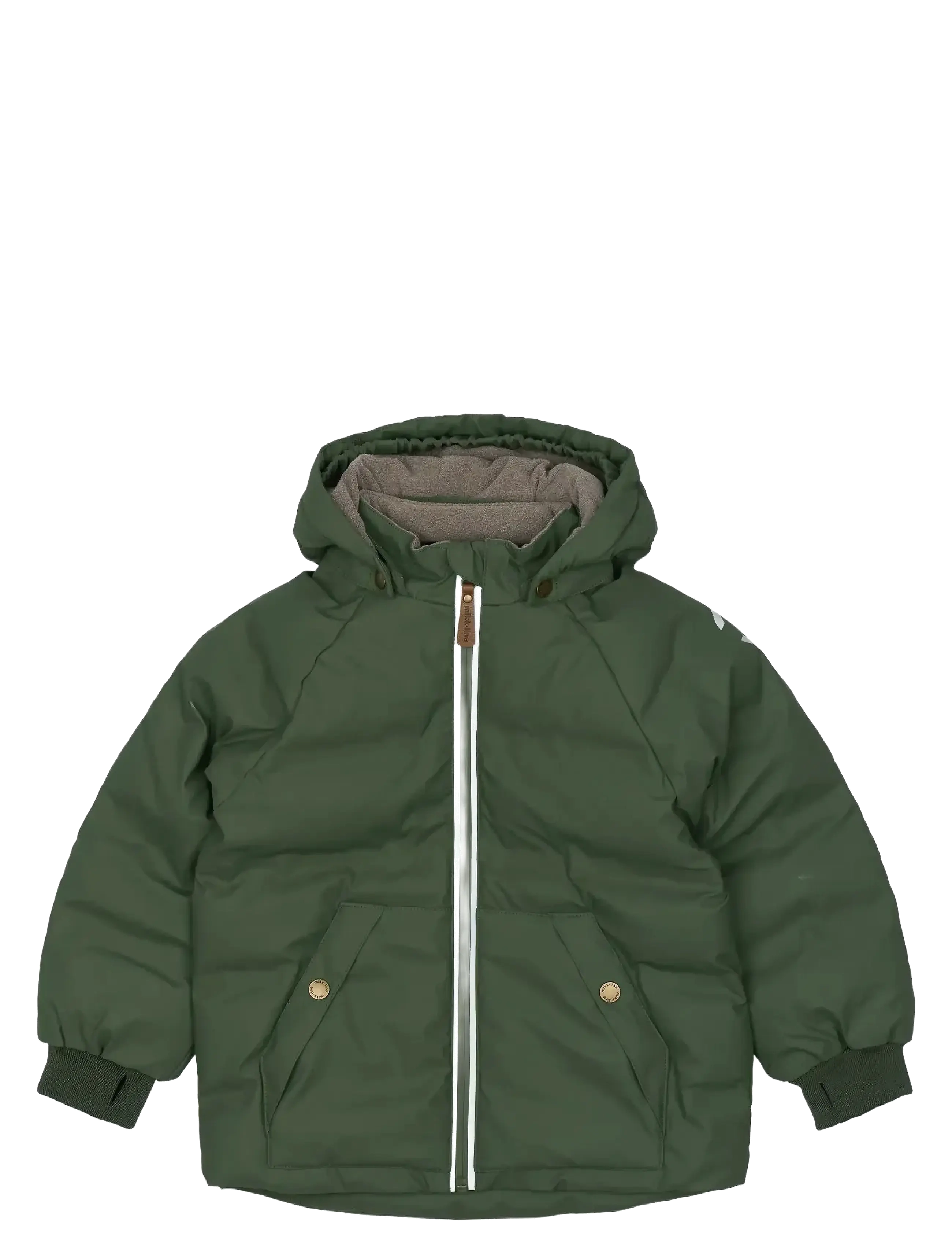 mikk-line Pu Puff Jacket, 152, Jackets & Coats, Grün - Puffer Padded, Kinder