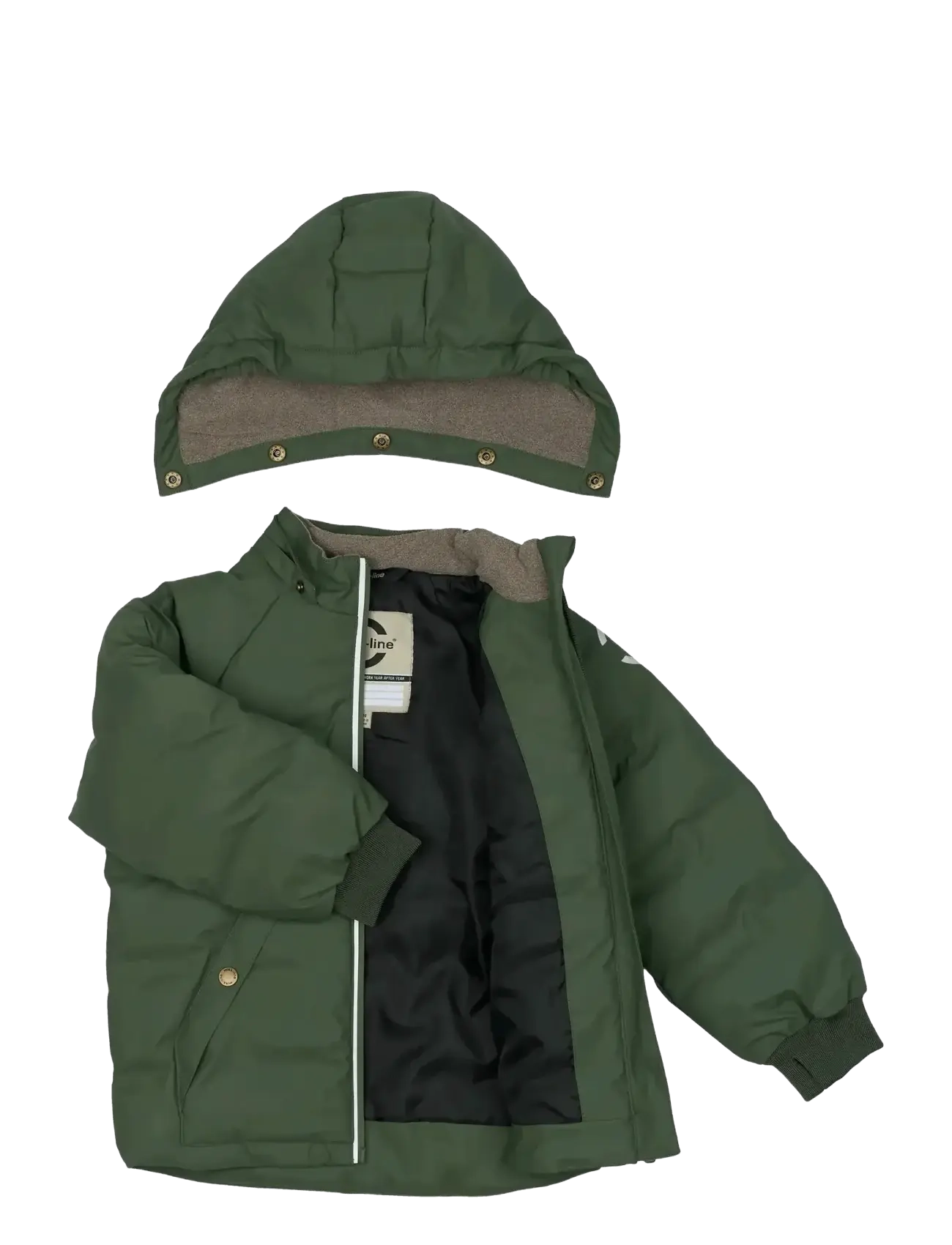 mikk-line - PU Puff Jacket - untuva- & toppatakit - thyme - 2