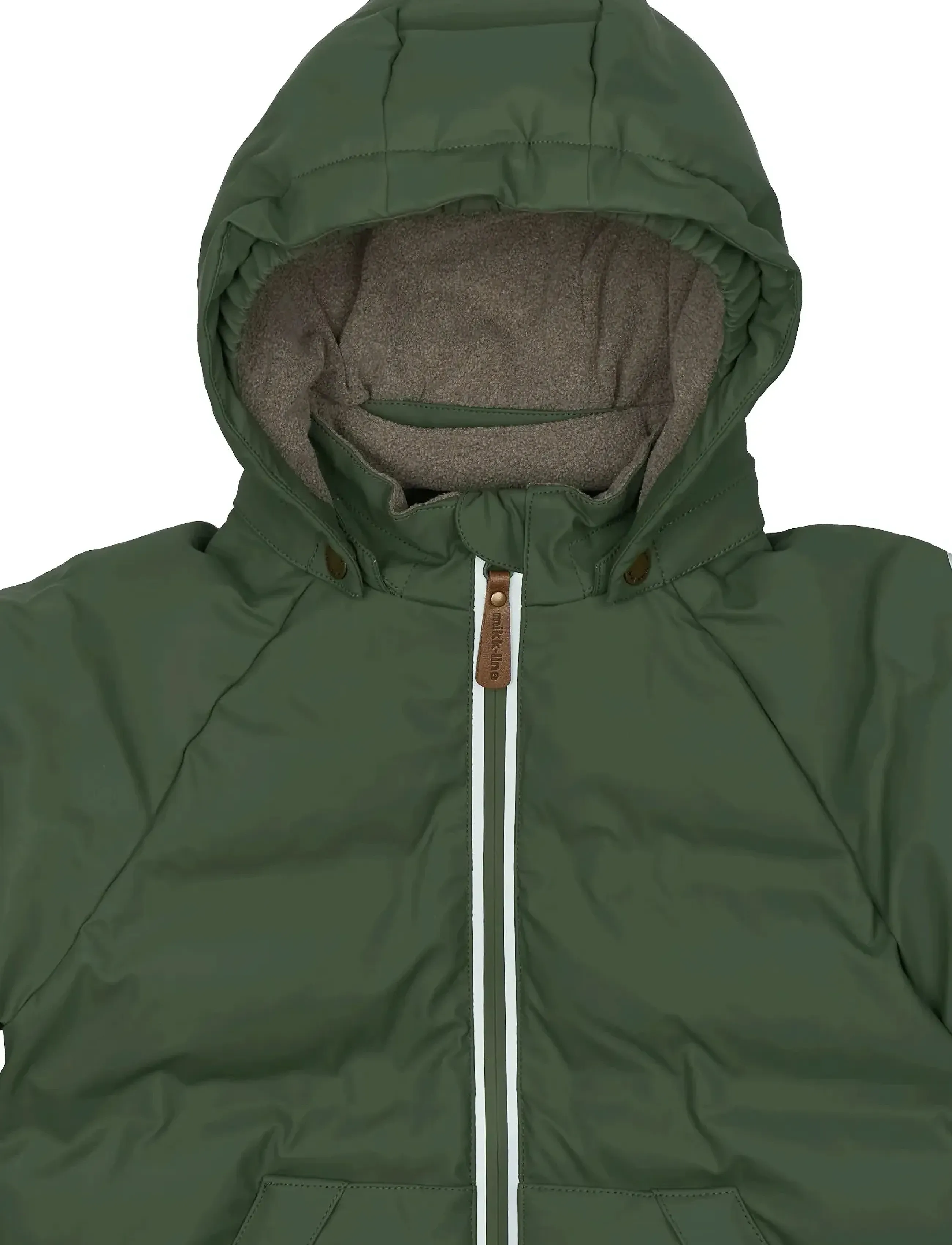 mikk-line - PU Puff Jacket - untuva- & toppatakit - thyme - 3