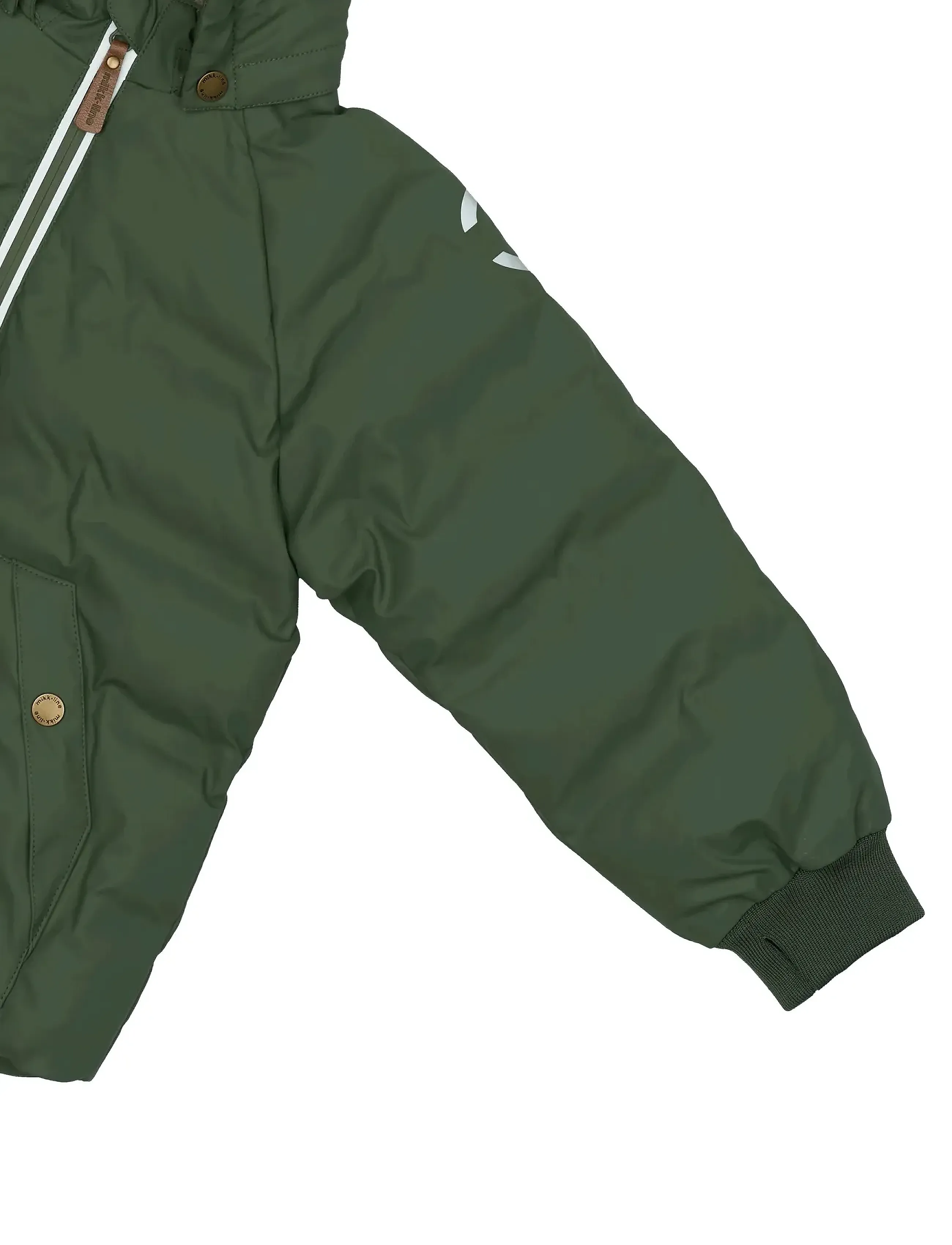 mikk-line - PU Puff Jacket - untuva- & toppatakit - thyme - 4