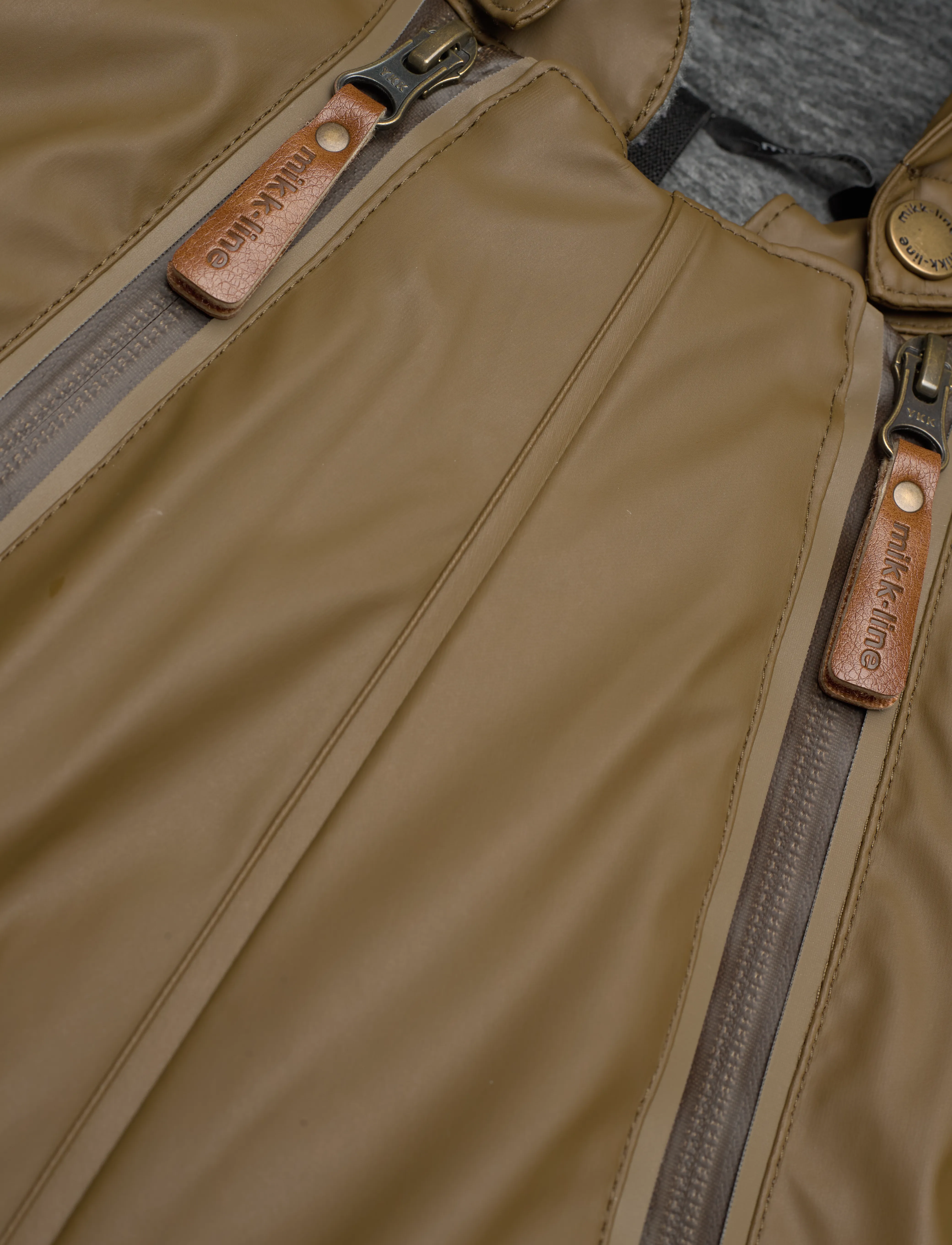 mikk-line - PU Snow Suit 2 Zip Recycled - snowsuit - beech - 2