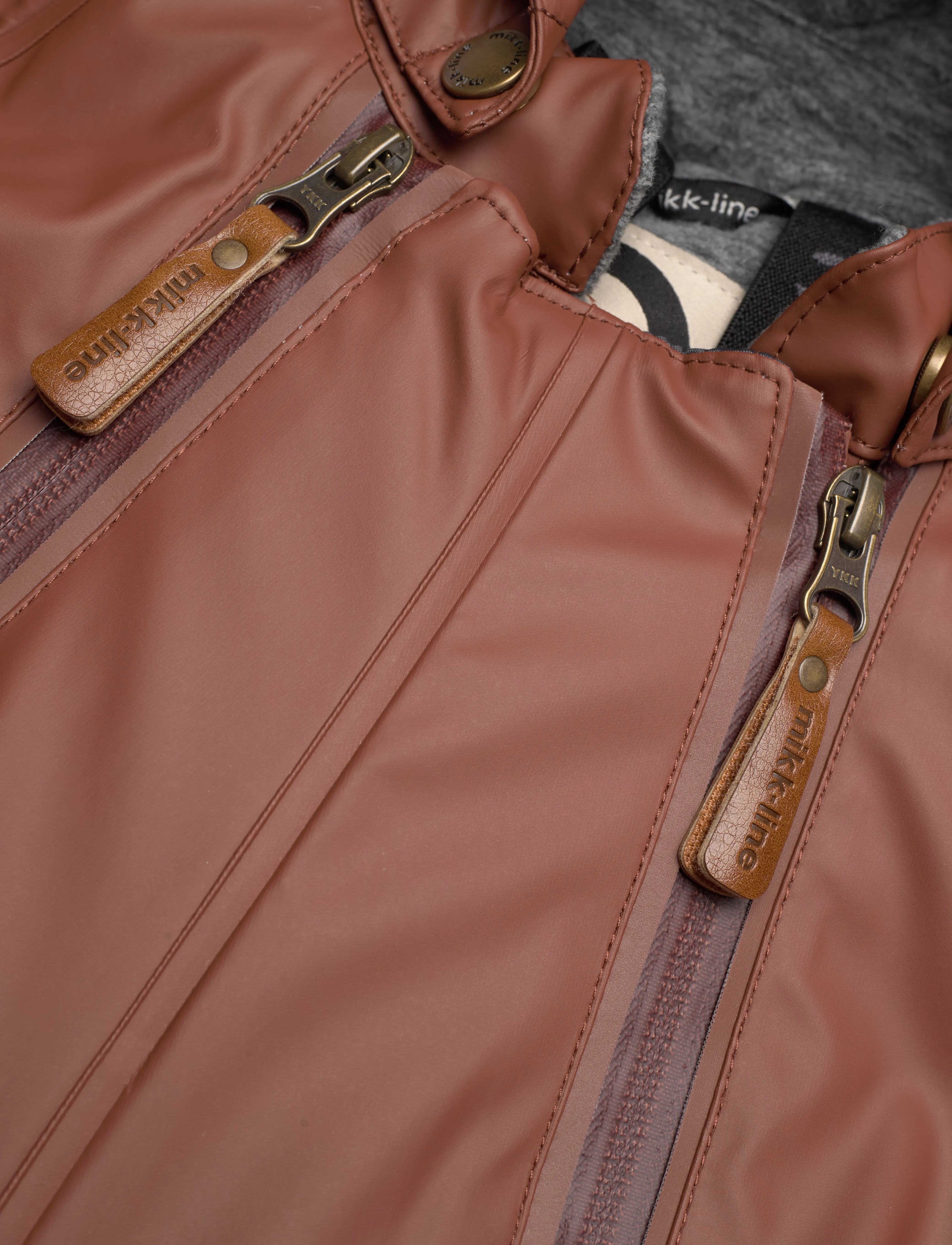 mikk-line - PU Snow Suit 2 Zip Recycled - ytterkläder - mink - 2