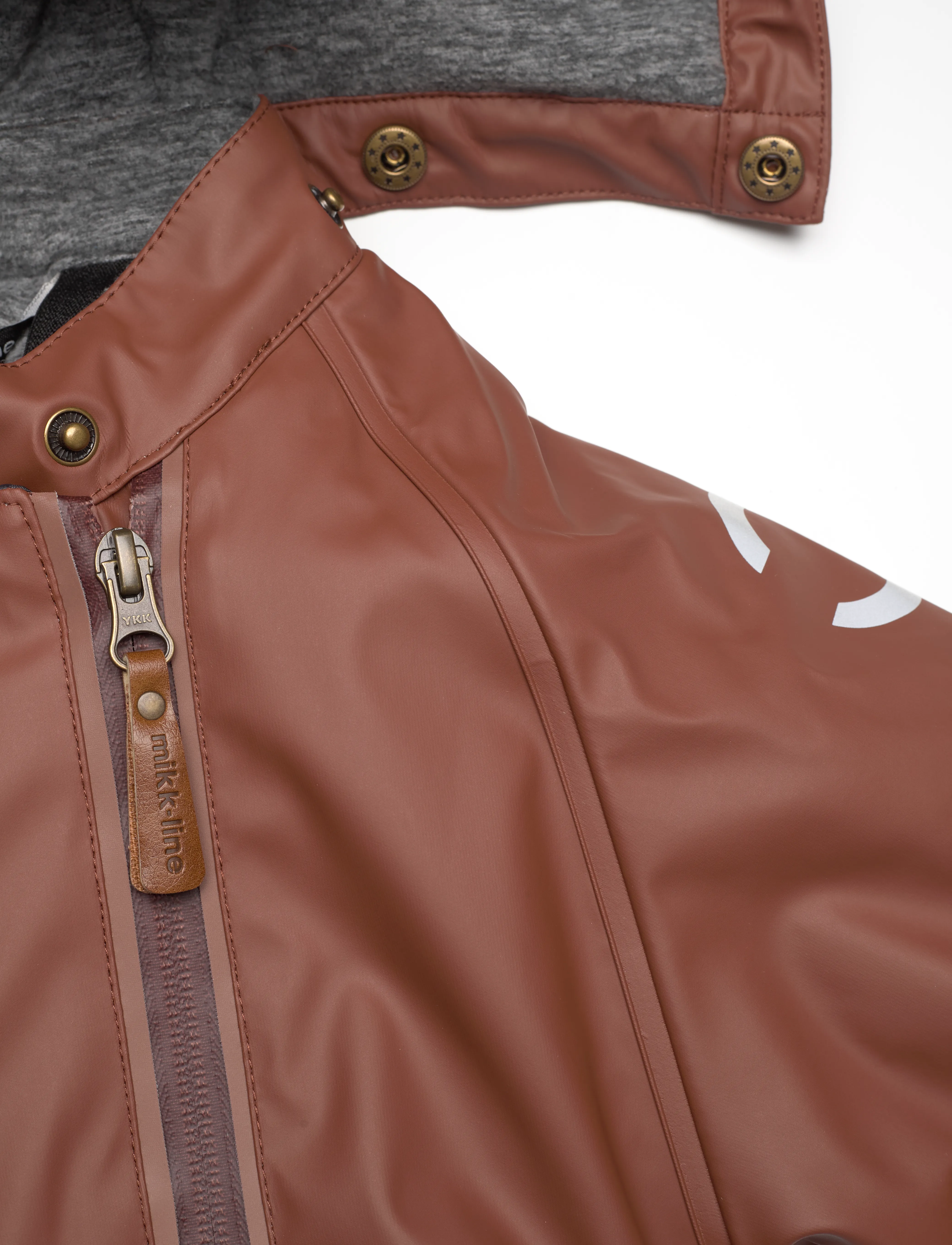 mikk-line - PU Snow Suit 2 Zip Recycled - ytterkläder - mink - 3