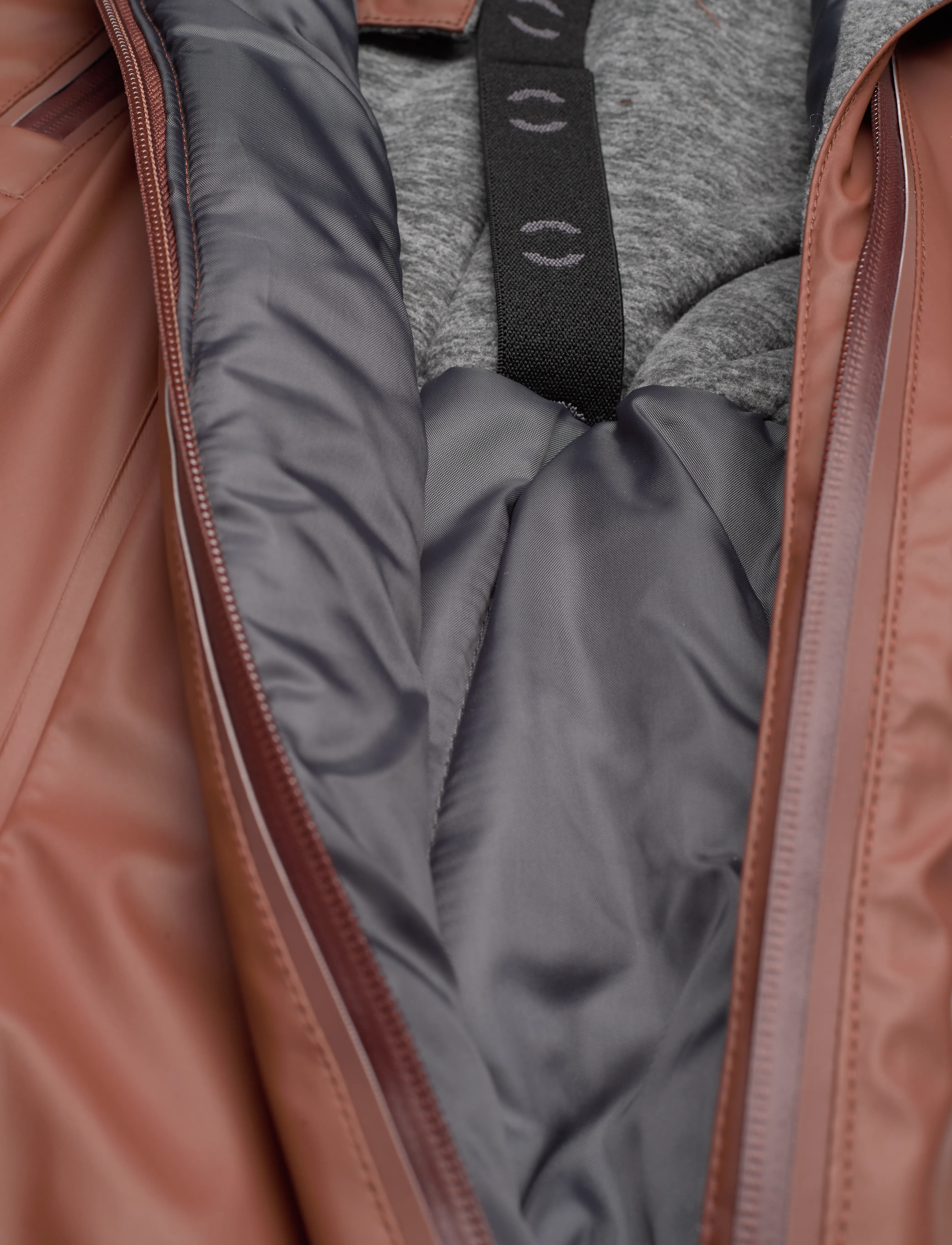 mikk-line - PU Snow Suit 2 Zip Recycled - ytterkläder - mink - 4