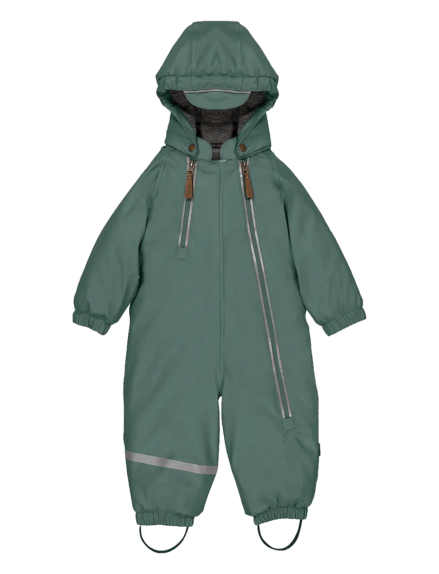 mikk-line - PU Snow Suit 2 Zip Recycled - vihmariiete kombed - balsam green - 0