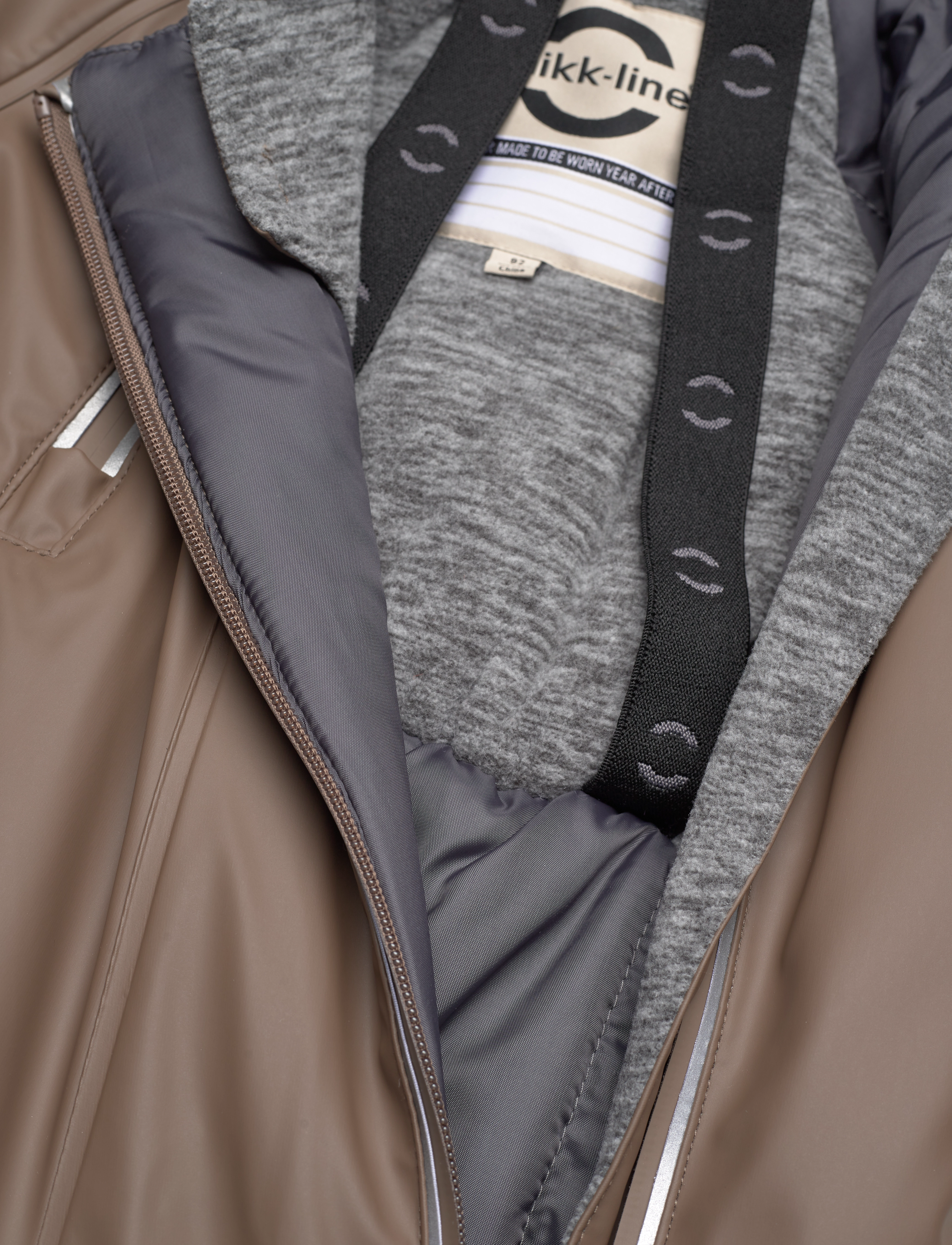 mikk-line - PU Snow Suit 2 Zip Recycled - lietus valkā kombinezoni - chocolate chip - 4