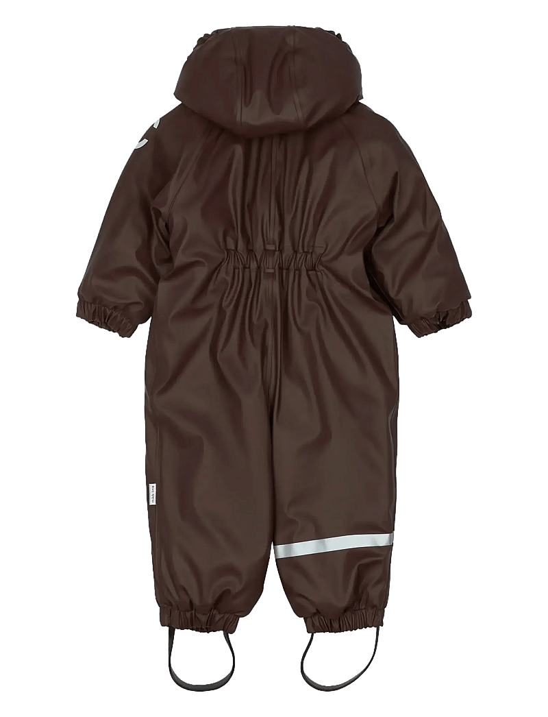 mikk-line - PU Snow Suit 2 Zip Recycled - regnoveraller - french roast - 1