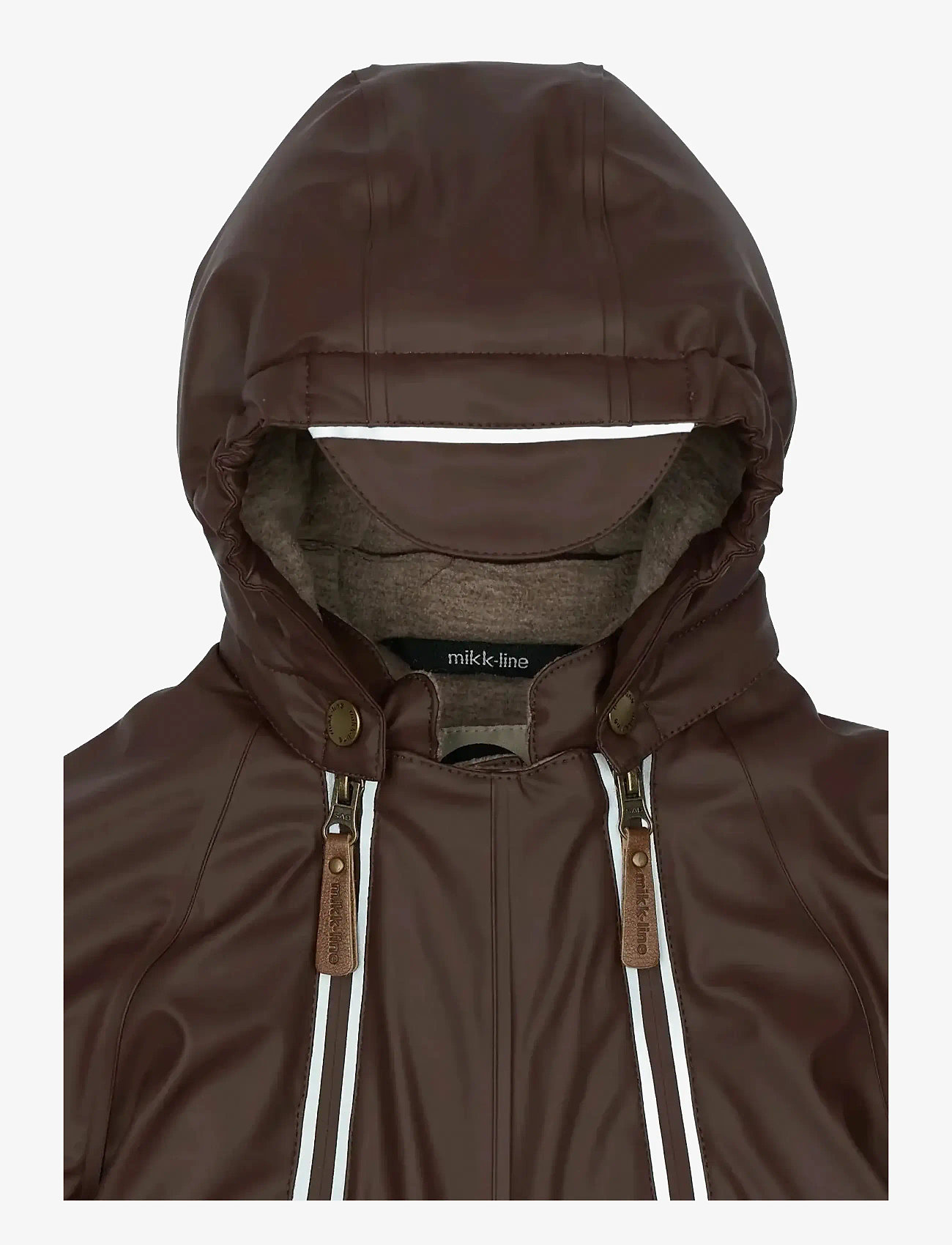 mikk-line - PU Snow Suit 2 Zip Recycled - regnoveraller - french roast - 2