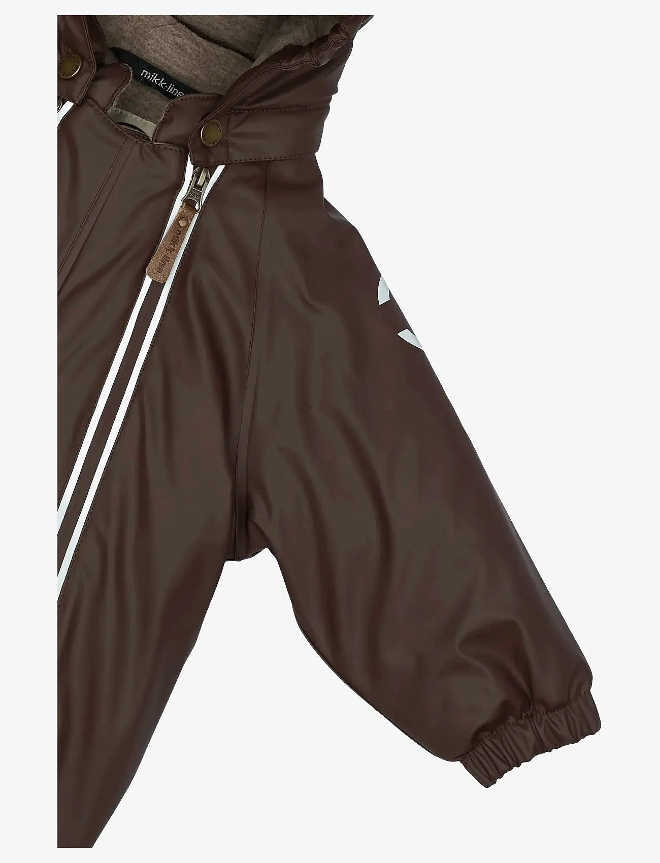 mikk-line - PU Snow Suit 2 Zip Recycled - regnoveraller - french roast - 4