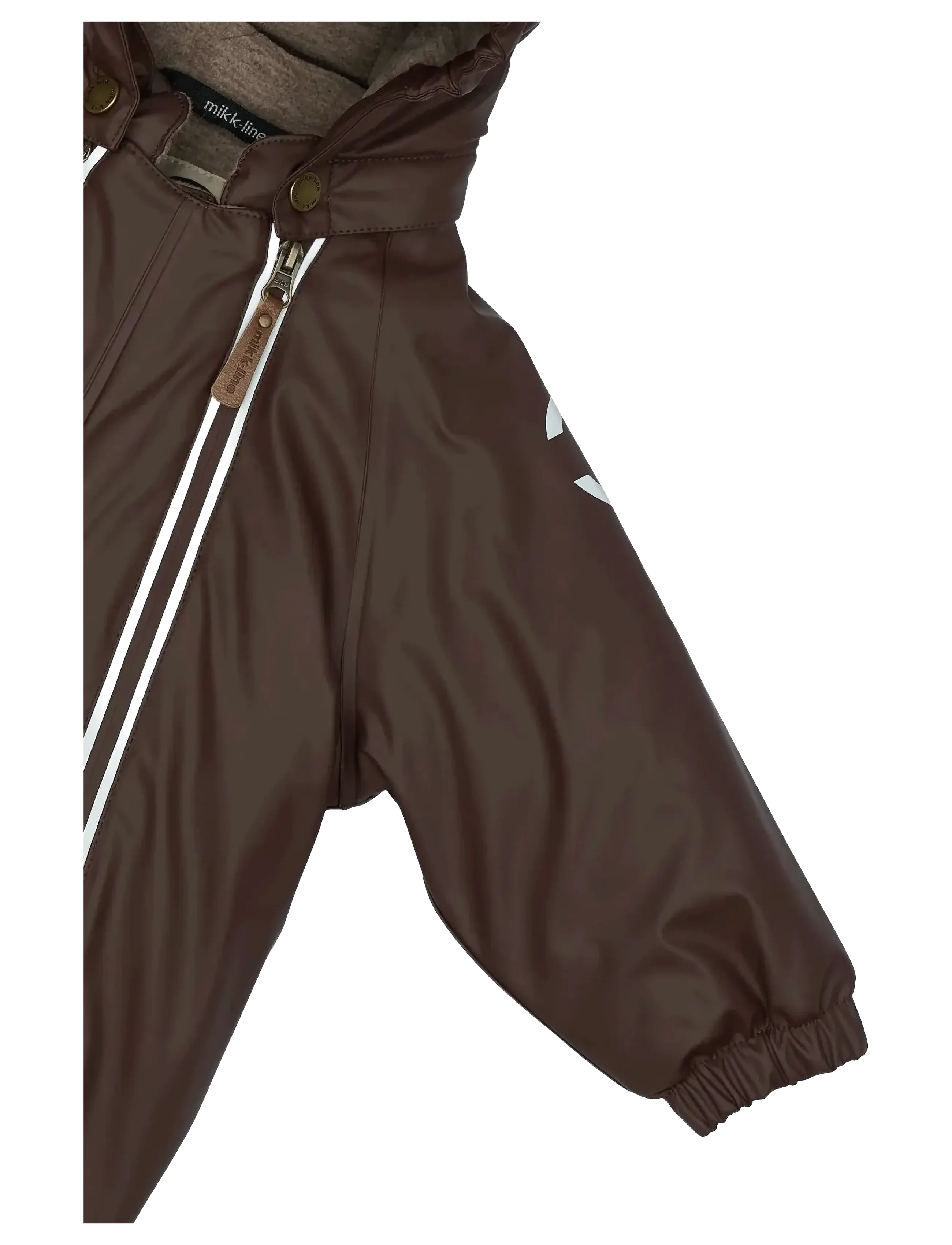 mikk-line - PU Snow Suit 2 Zip Recycled - regndragter - french roast - 4
