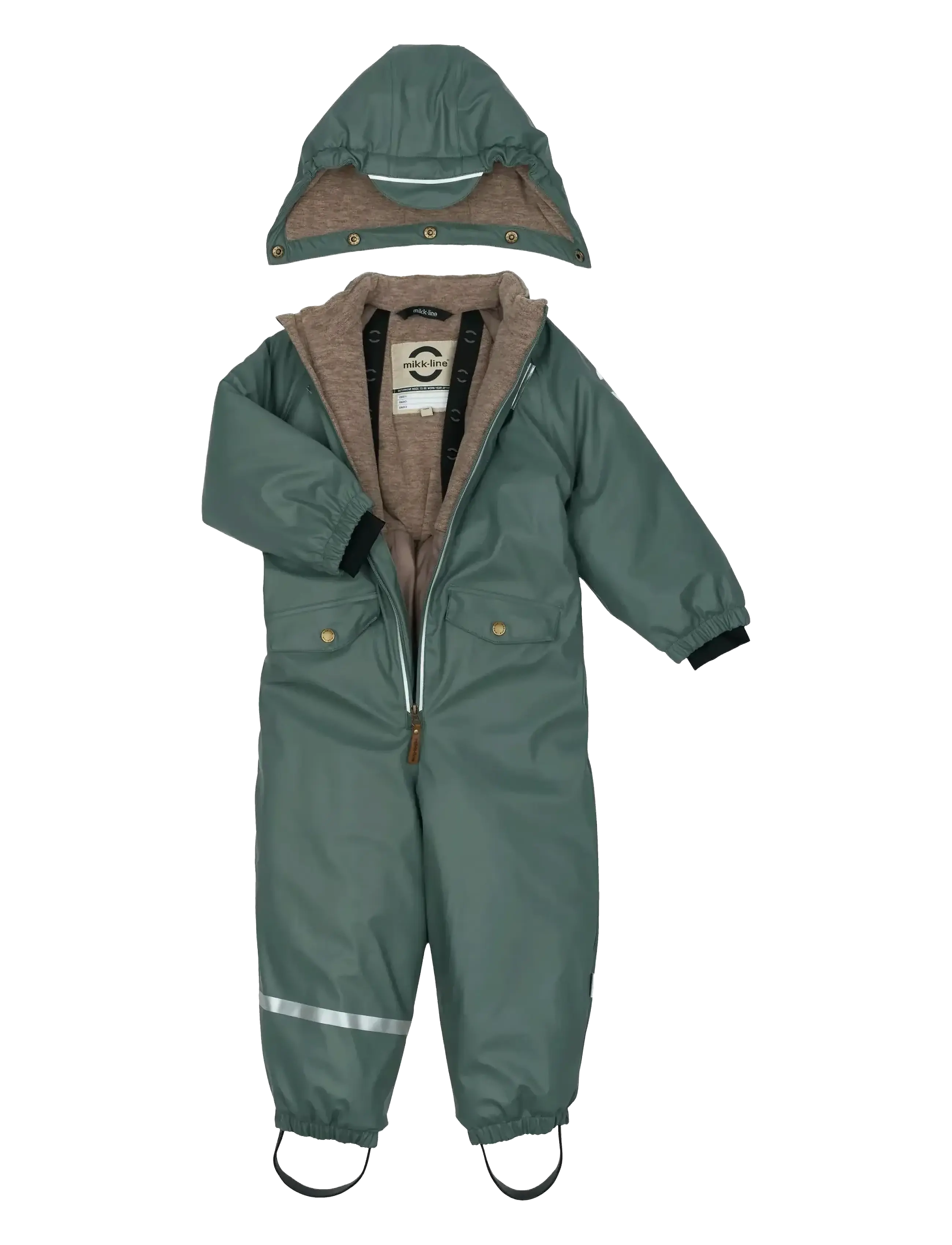 mikk-line - PU Snow Suit - balsam green - 3