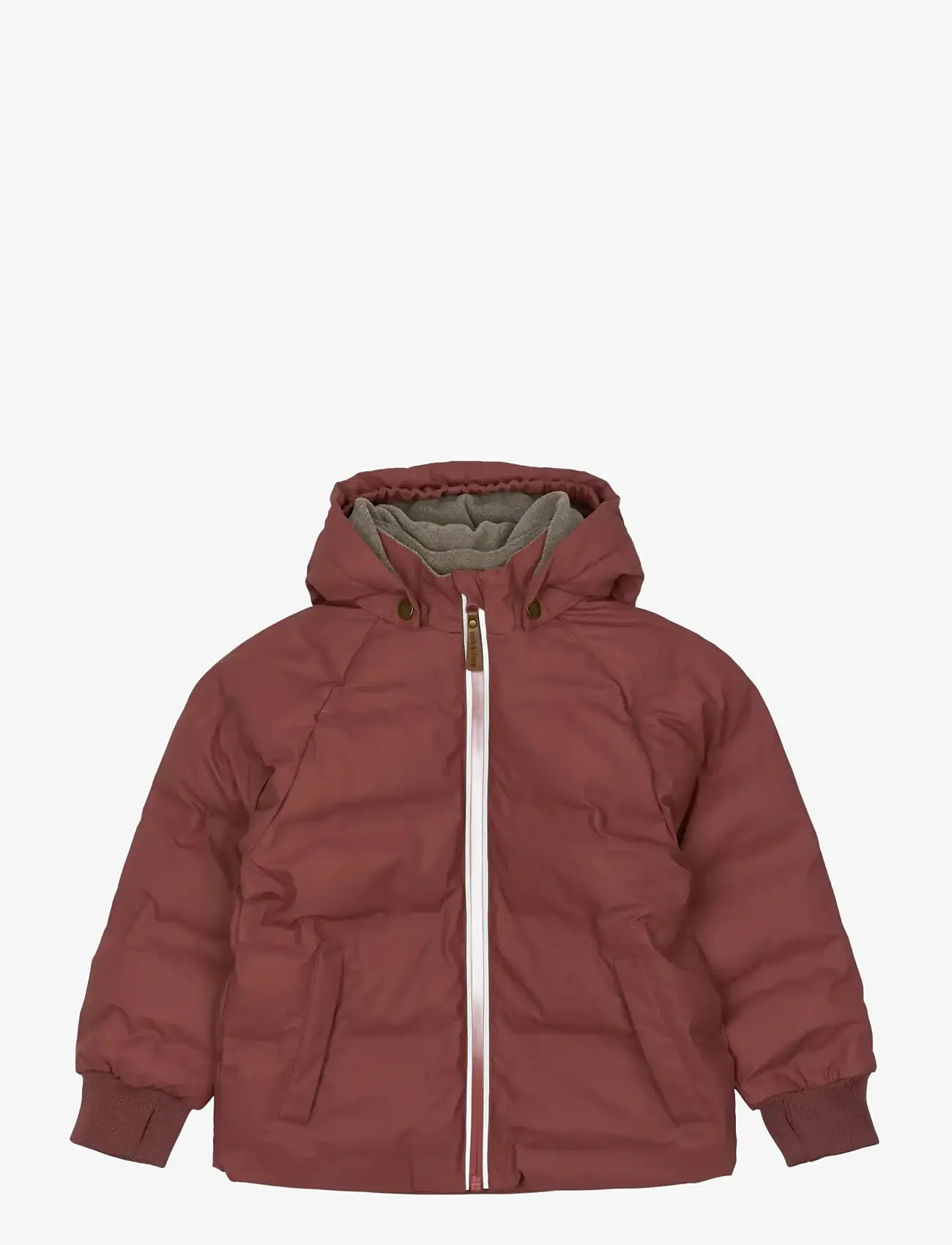 mikk-line - PU Puff Jacket Rec. - daunen-& steppjacken - apple butter - 0