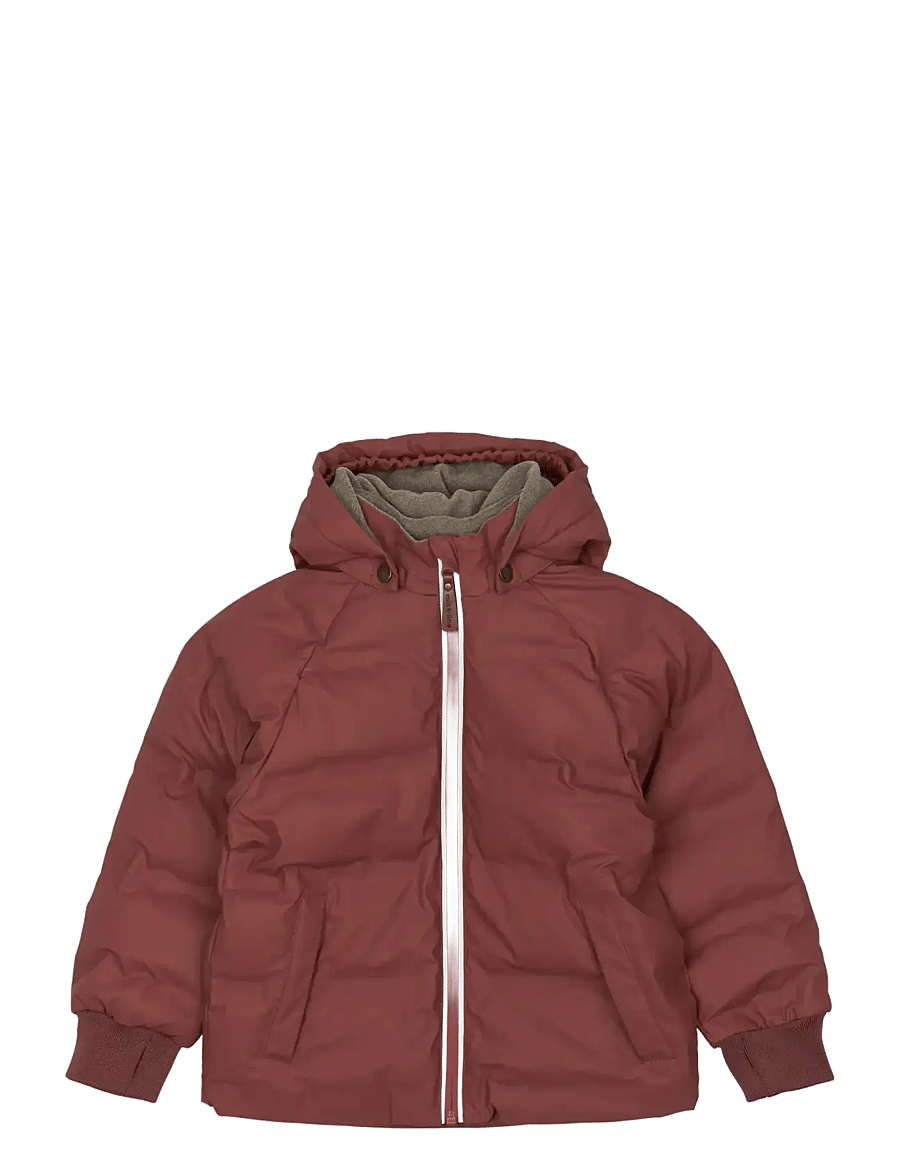 mikk-line - PU Puff Jacket Rec. - vinterjakker - apple butter - 0