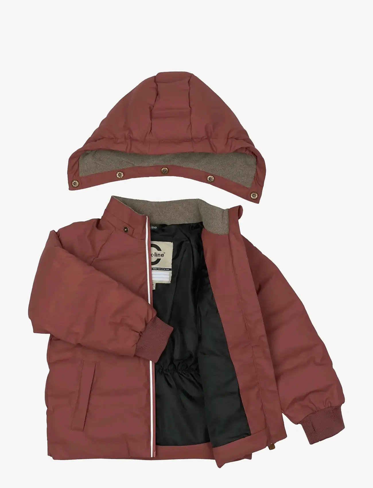 mikk-line - PU Puff Jacket Rec. - daunen-& steppjacken - apple butter - 2