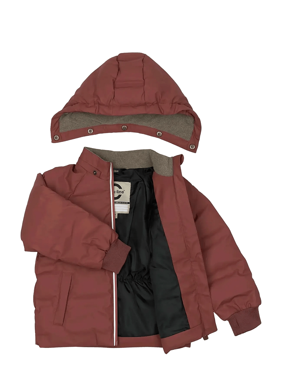 mikk-line - PU Puff Jacket Rec. - vinterjakker - apple butter - 2