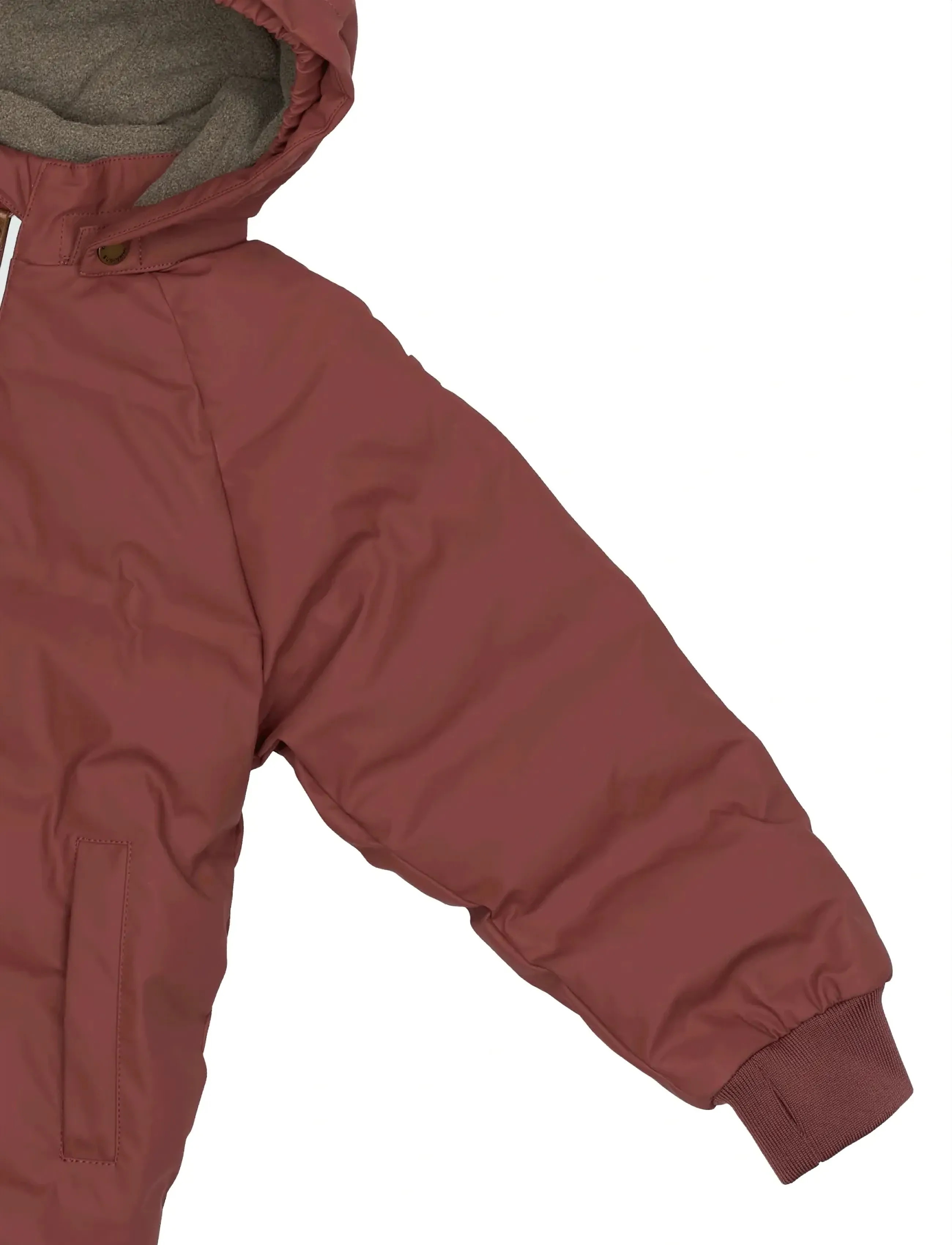 mikk-line - PU Puff Jacket Rec. - dunjackor & fodrade jackor - apple butter - 4