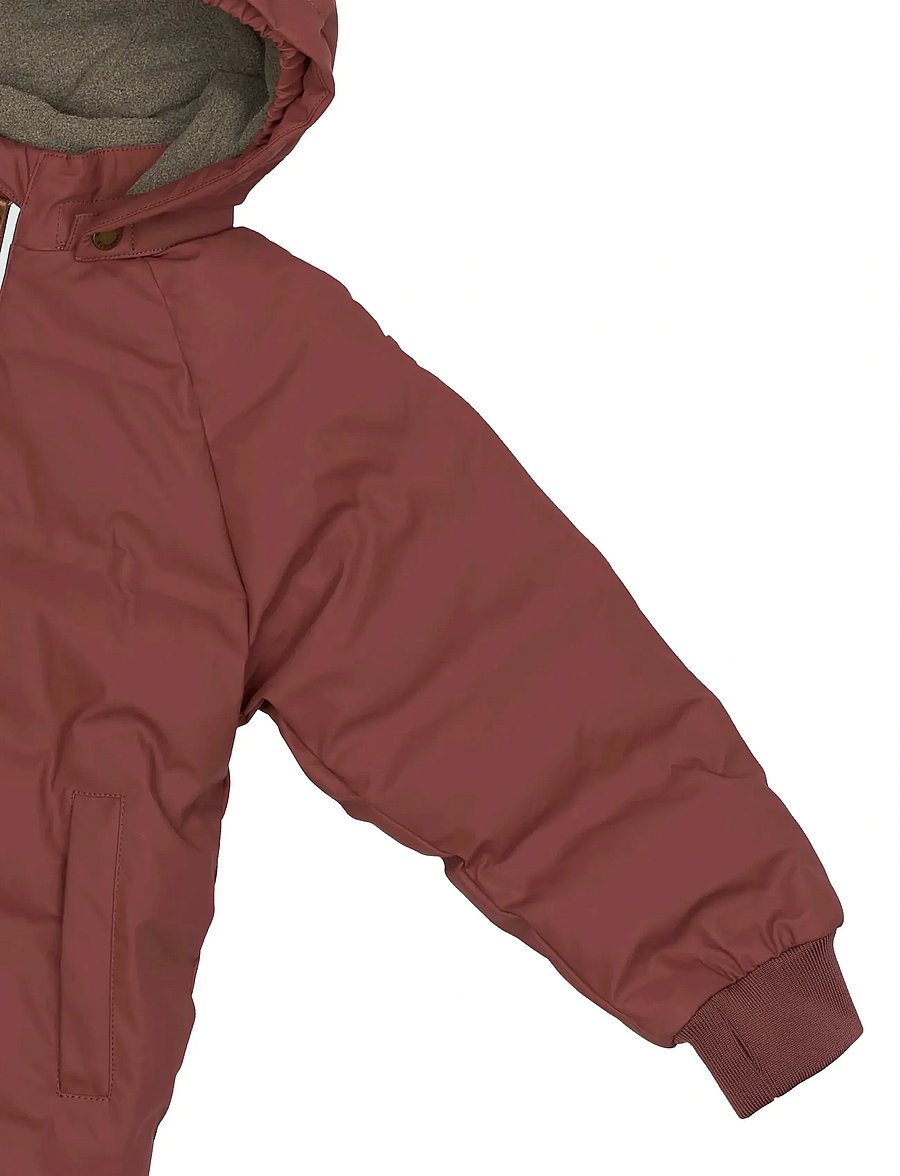 mikk-line - PU Puff Jacket Rec. - vinterjakker - apple butter - 4