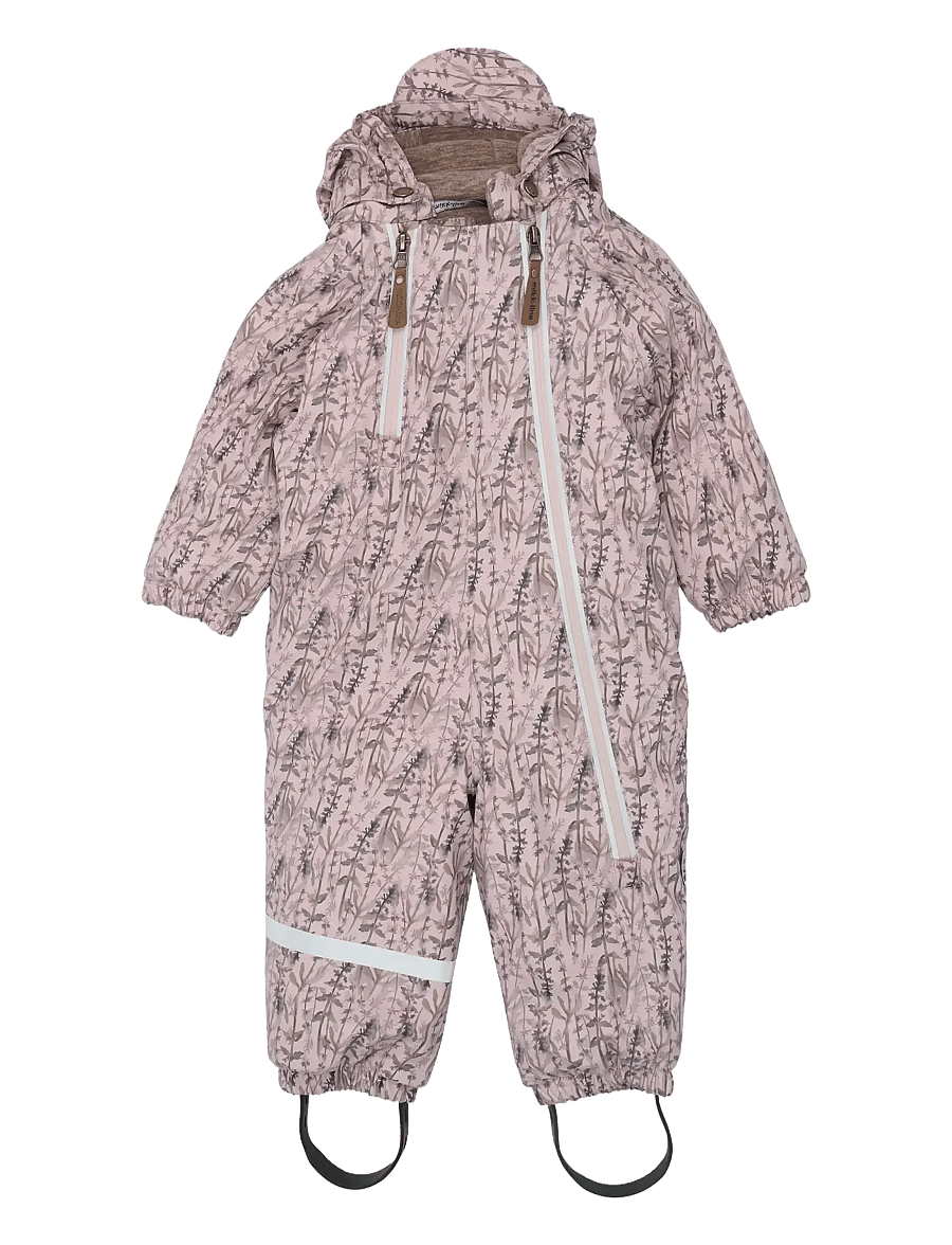 mikk-line - PU Snow Suit 2 Zip Recycled - AOP - schneeanzug - cloud gray - 1