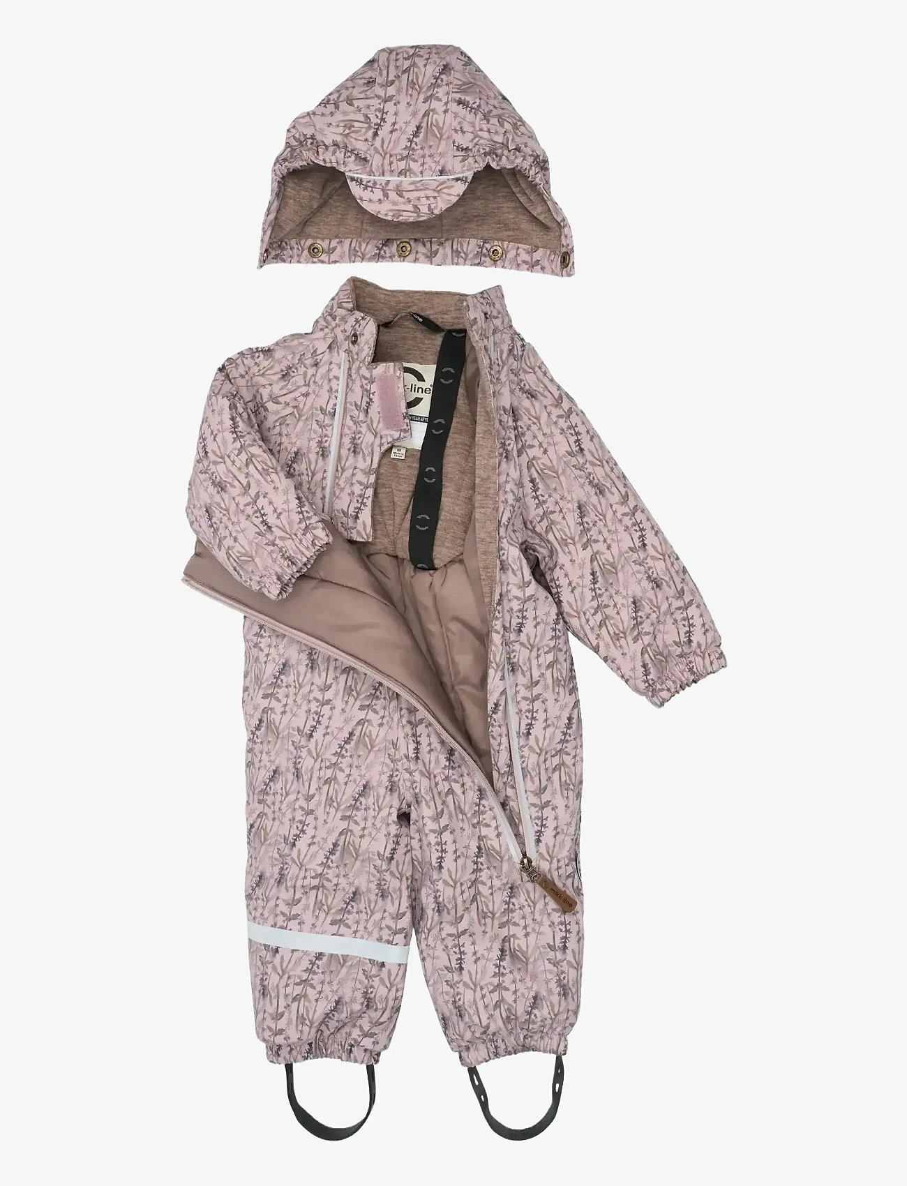 mikk-line - PU Snow Suit 2 Zip Recycled - AOP - schneeanzug - cloud gray - 3