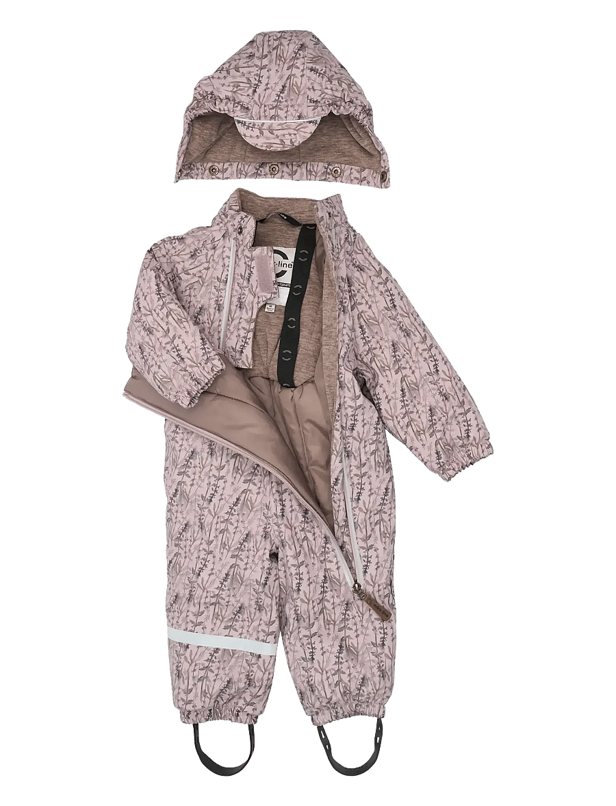 mikk-line - PU Snow Suit 2 Zip Recycled - AOP - snjógallar - cloud gray - 3