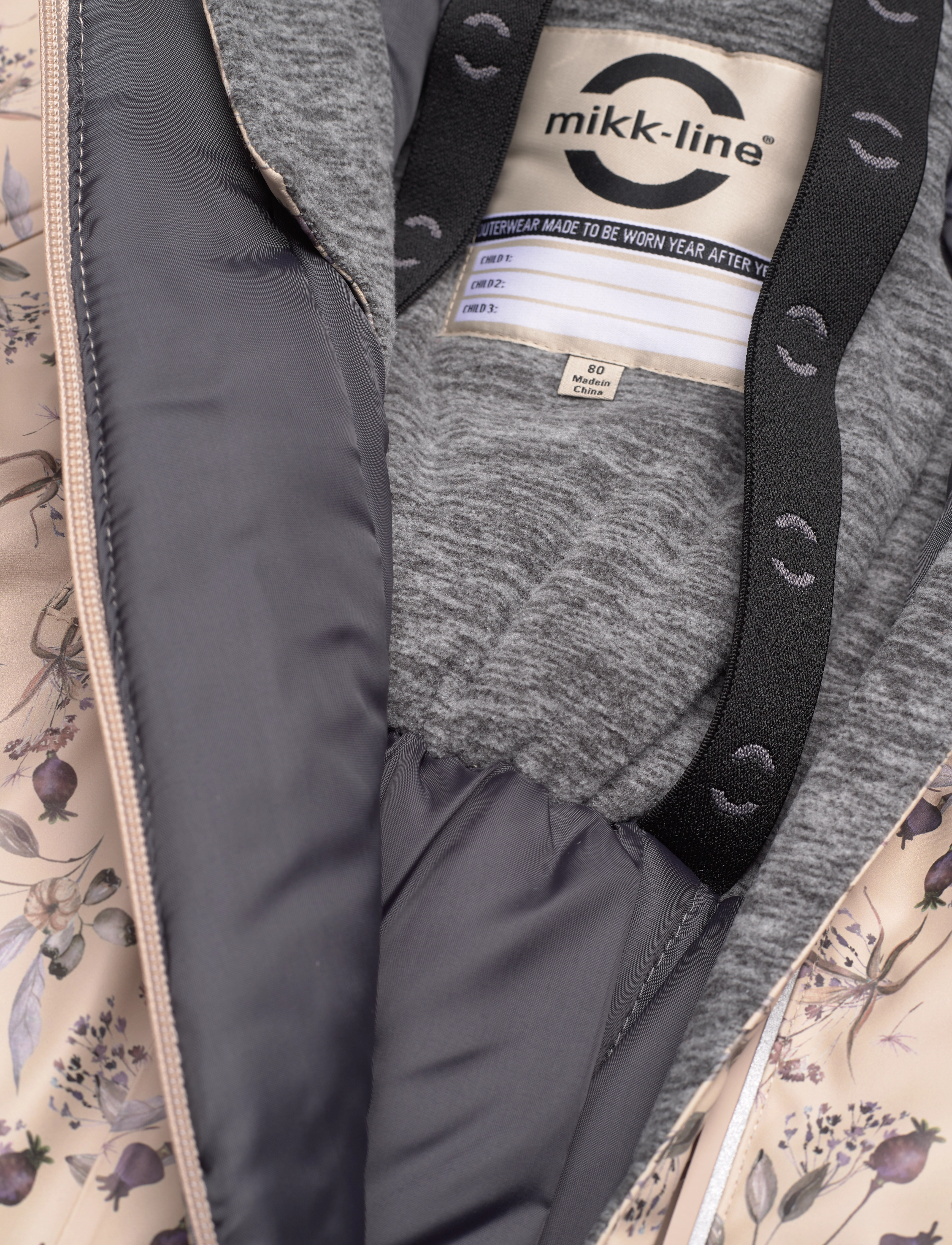 mikk-line - PU Snow Suit 2 Zip Recycled - AOP - talvekombinesoon - doeskin - 4