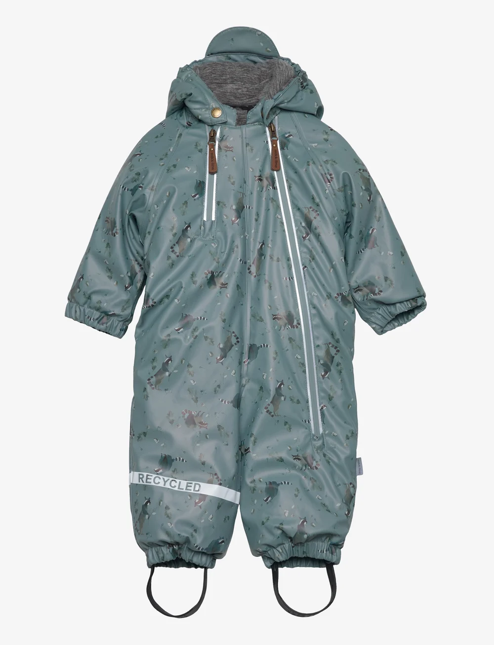 mikk-line - PU Snow Suit 2 Zip - AOP - schneeanzug - lead - 1