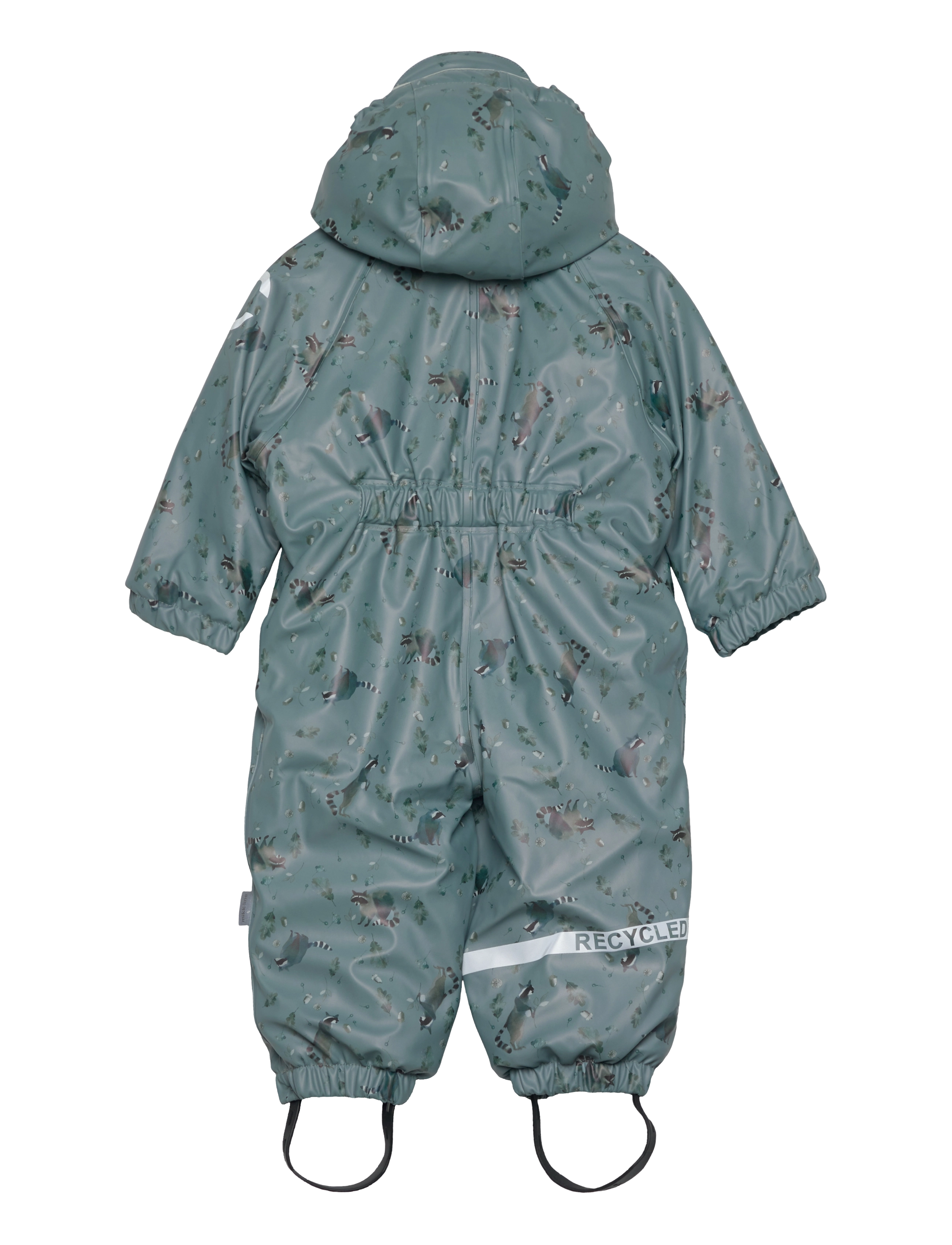 mikk-line - PU Snow Suit 2 Zip - AOP - børn - lead - 2