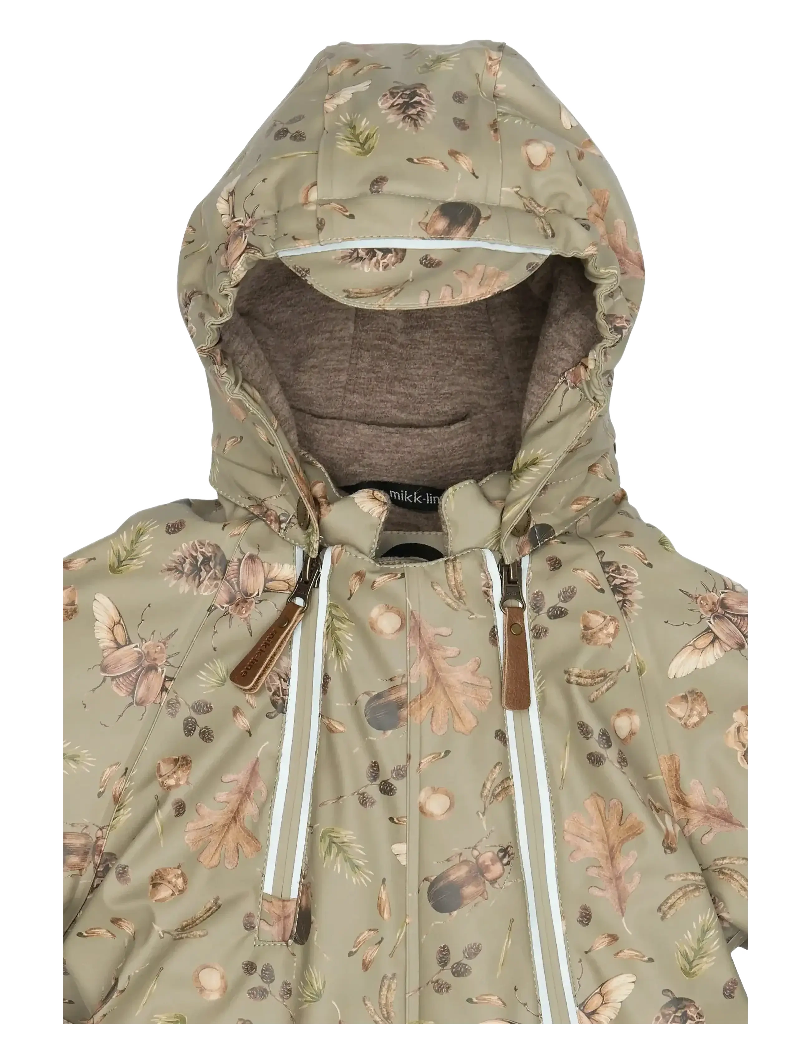 mikk-line - PU Snow Suit 2 Zip Recycled - AOP - snjógallar - seneca rock - 4