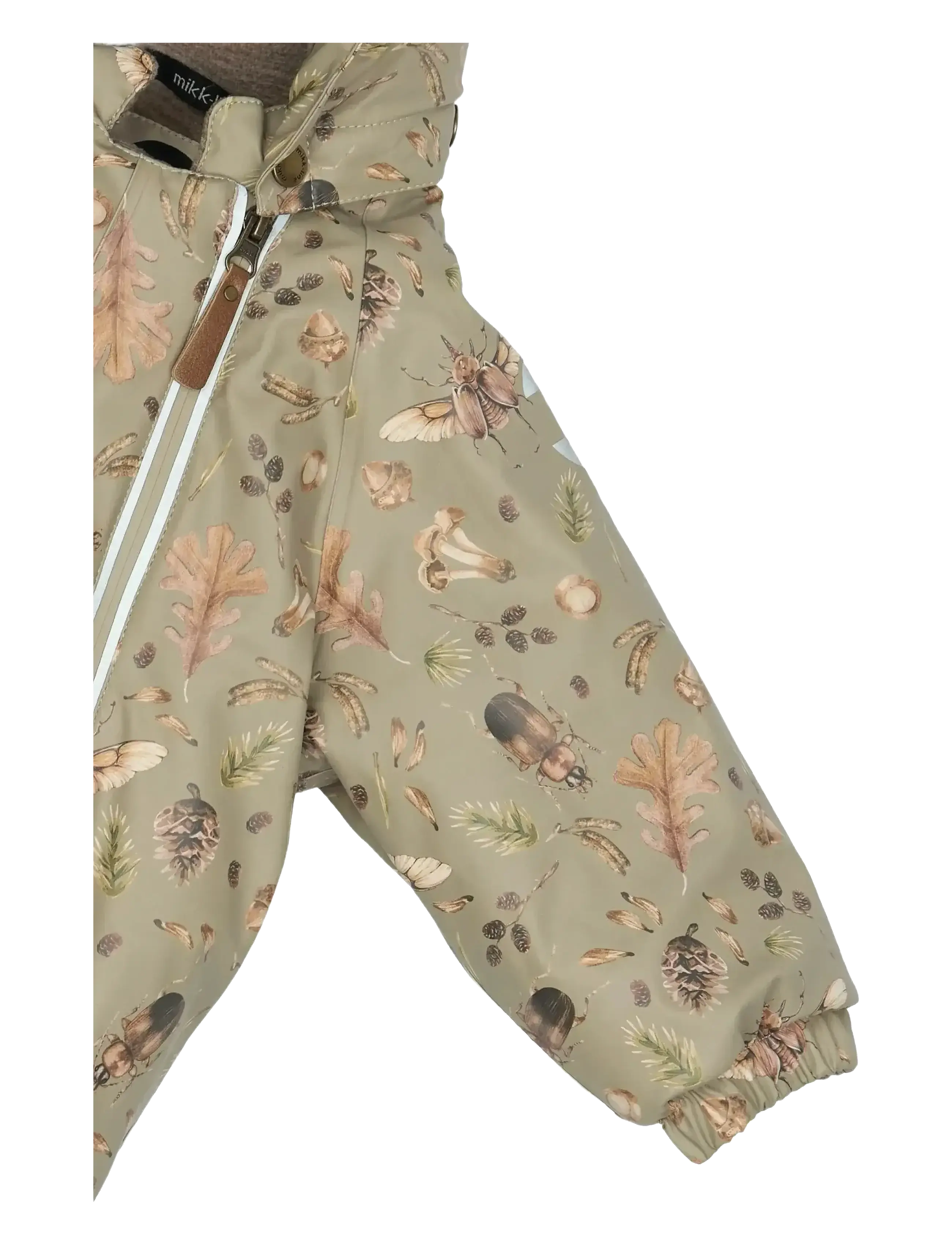 mikk-line - PU Snow Suit 2 Zip Recycled - AOP - snjógallar - seneca rock - 5