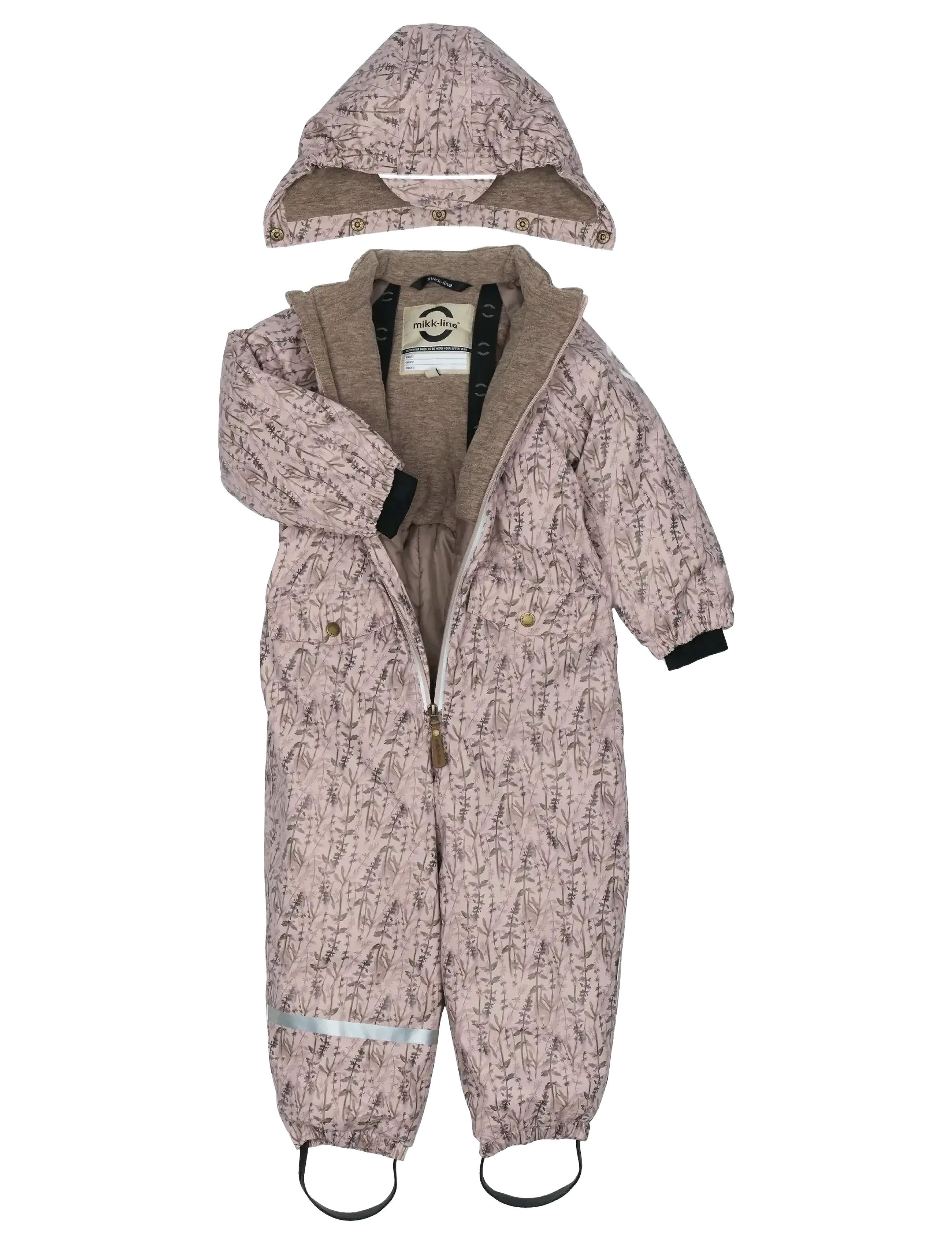mikk-line - PU Snow Suit Recycled - AOP - talvihaalarit - cloud gray - 4