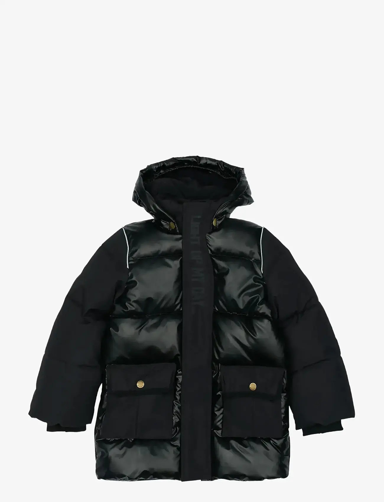 mikk-line - Puffer Jacket Mix - daunen-& steppjacken - black - 0