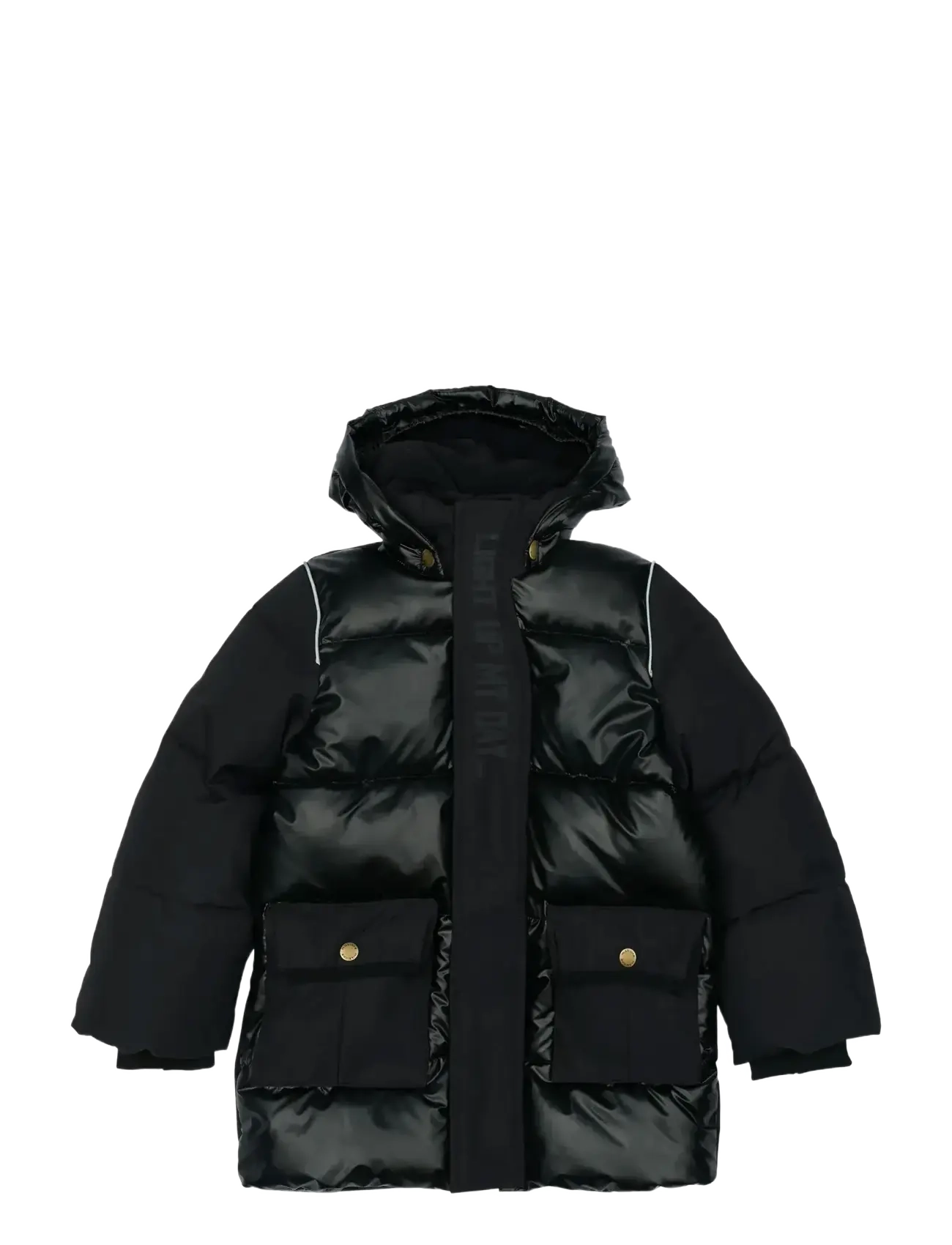 mikk-line Puffer Jacket Mix - Vinterjakker - BLACK / black