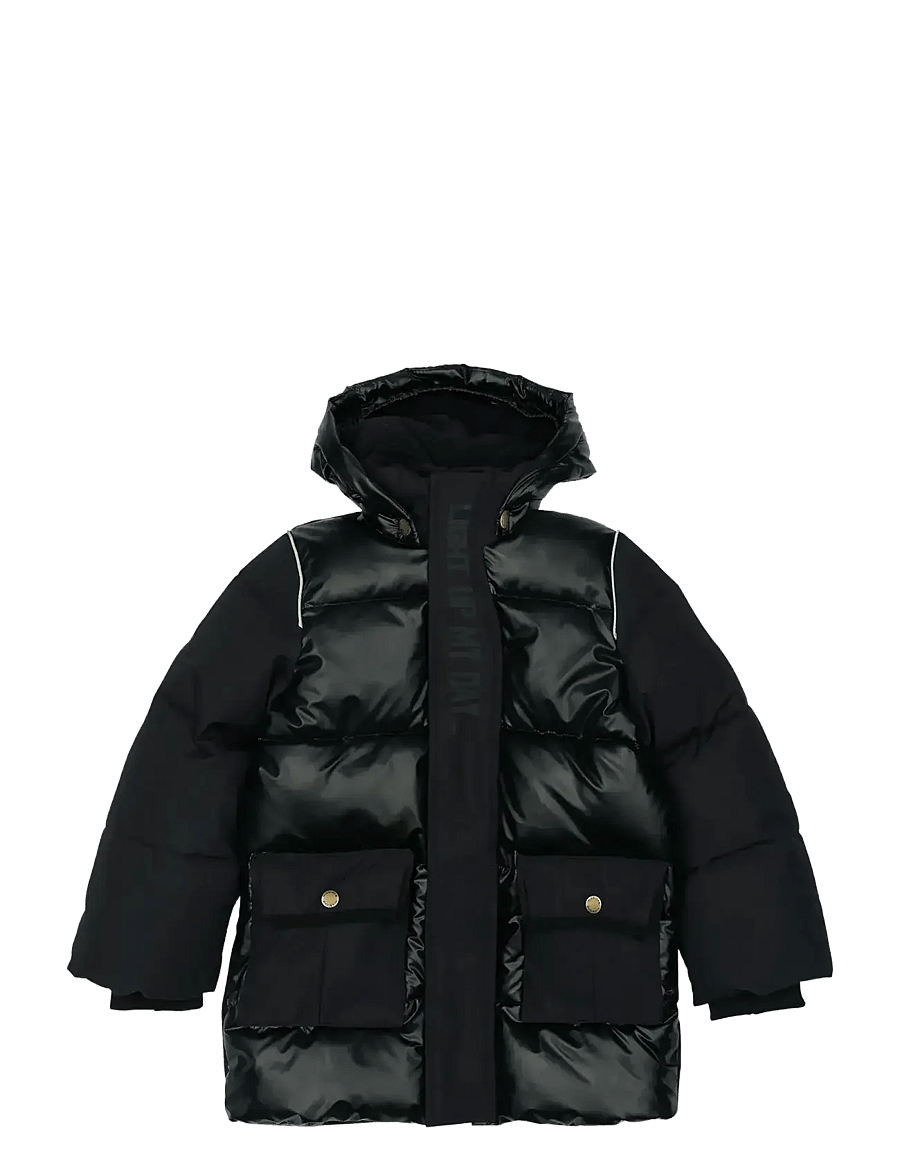 mikk-line - Puffer Jacket Mix - veste d'hiver - black - 1