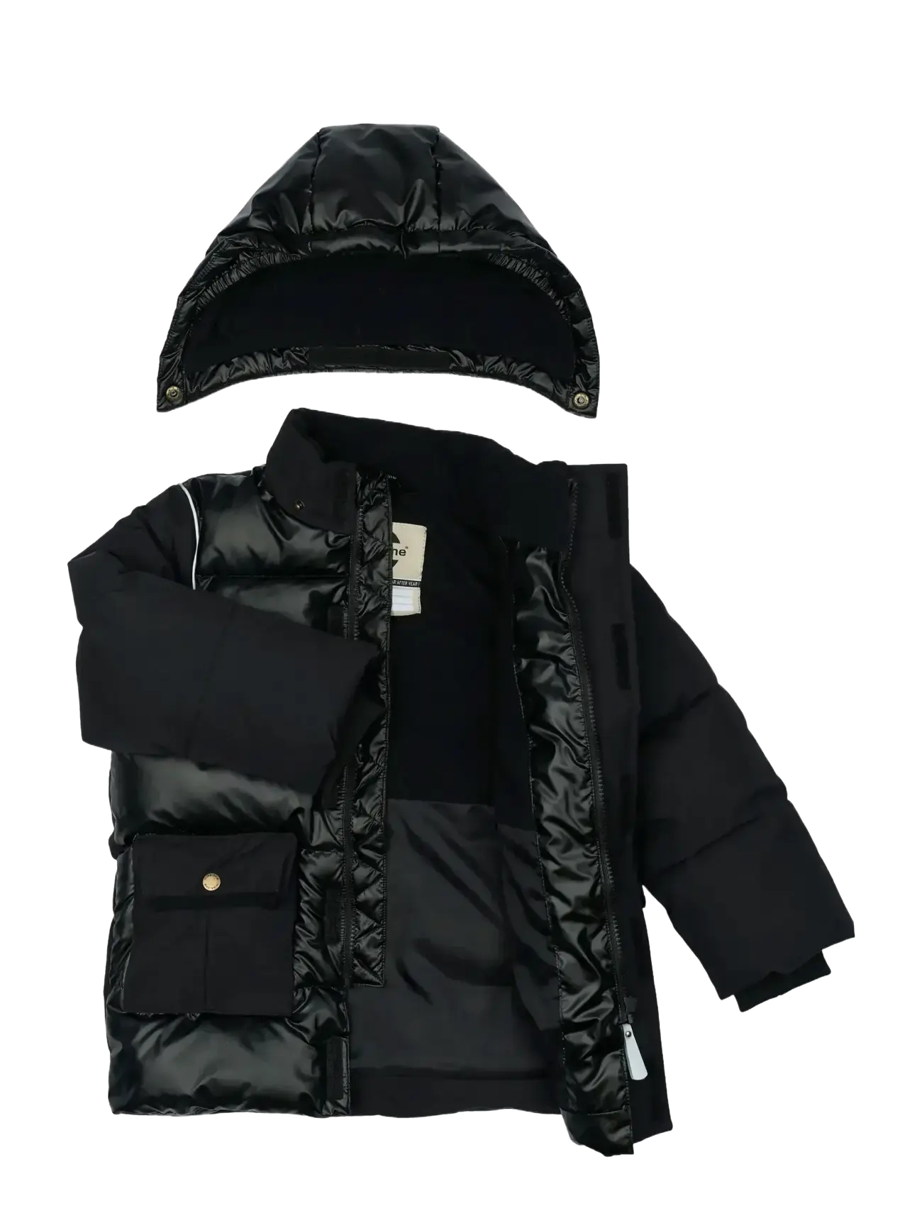 mikk-line - Puffer Jacket Mix - veste d'hiver - black - 3